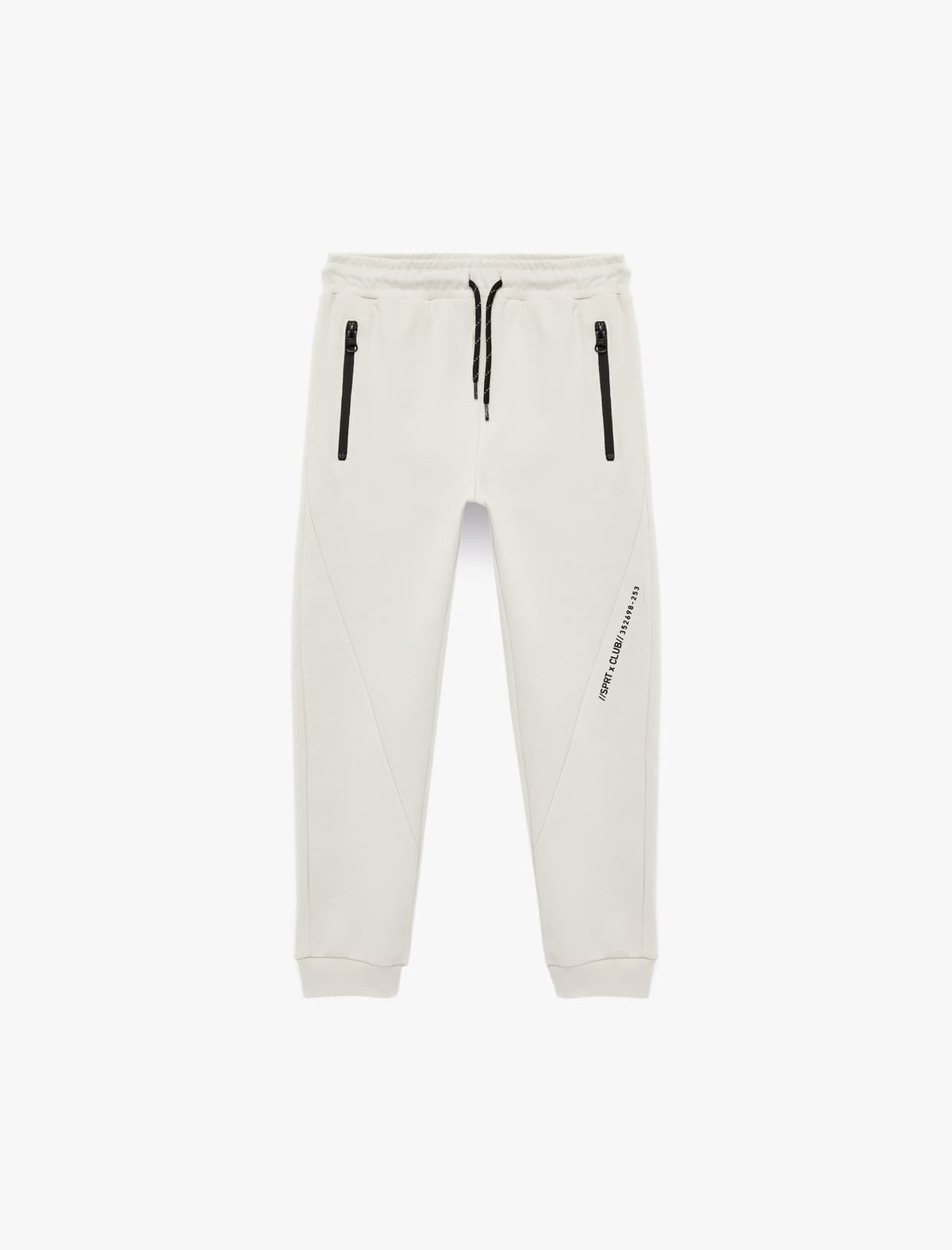 Fermuarlı Cib Detallı Pambıq Jogger Sweatpants