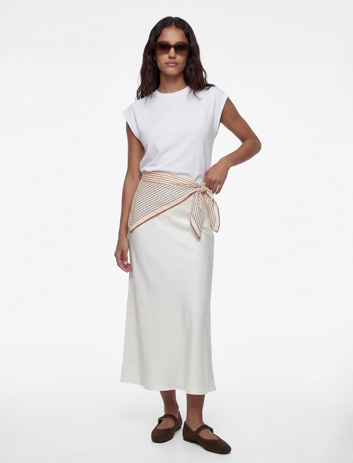 Normal Fit A-Line Viskon Maxi Etek