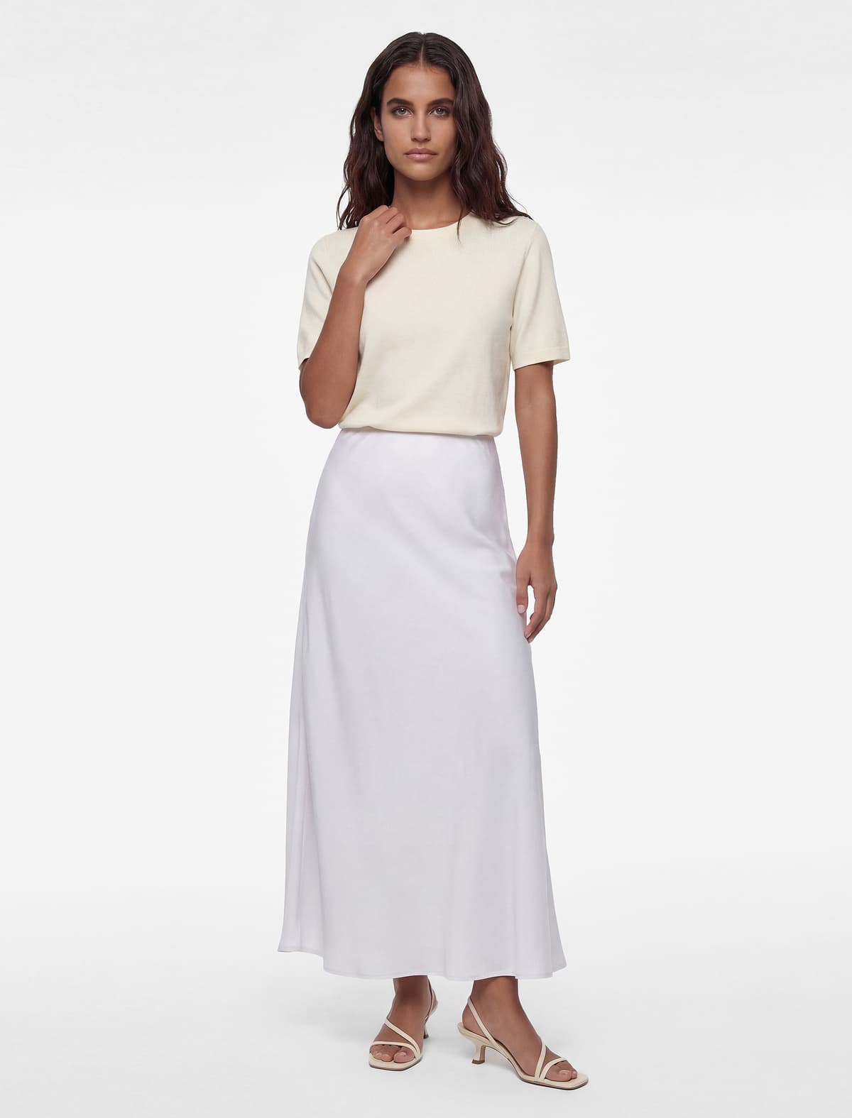 Normal Fit A-Line Viskon Maxi Etek
