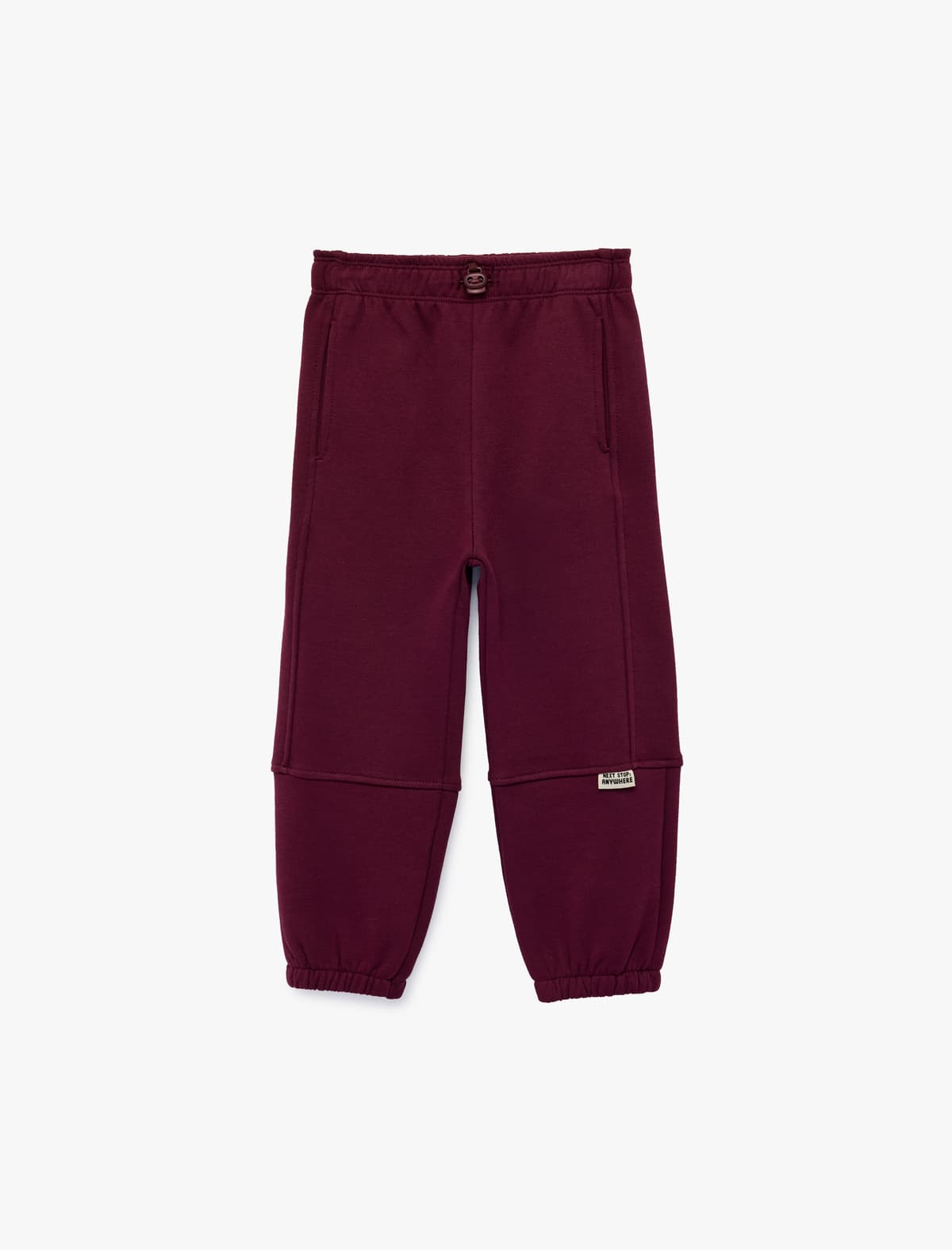 Elastik Belli Qaldırılmış Pambıq Böyük Boy Jogger Sweatpants