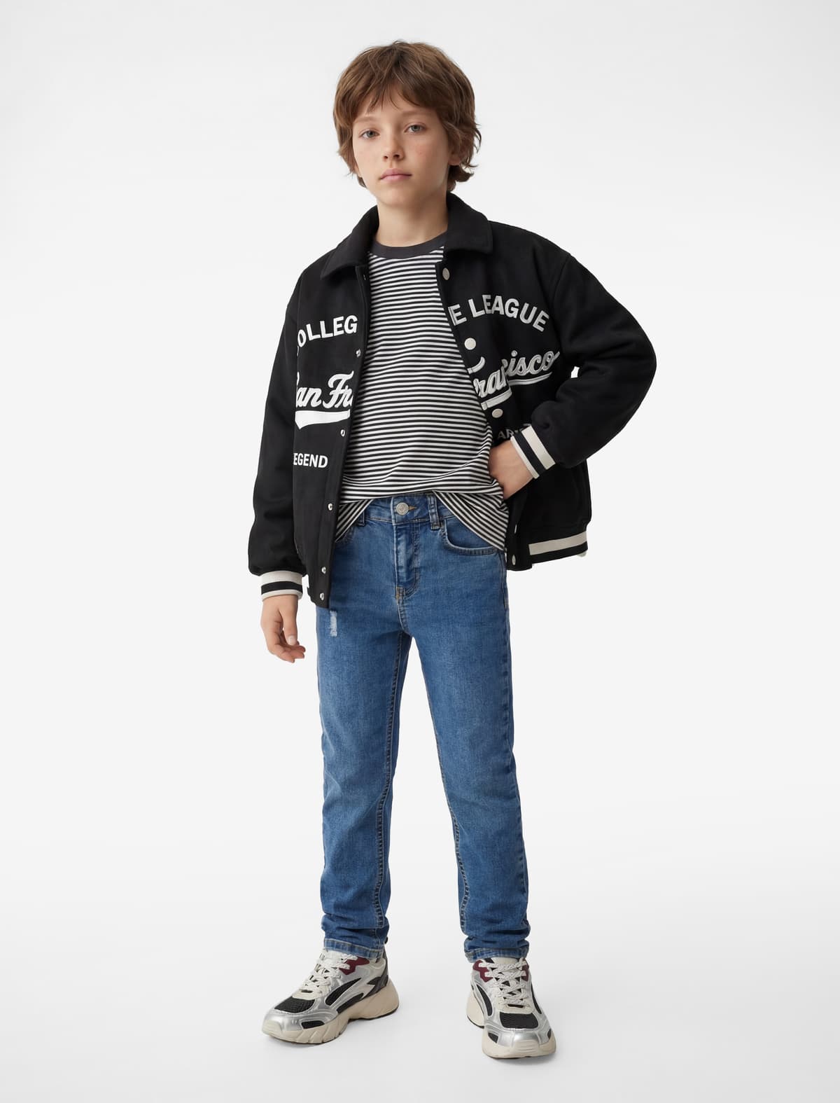 Tənzimlənən Elastik Denim Şalvar