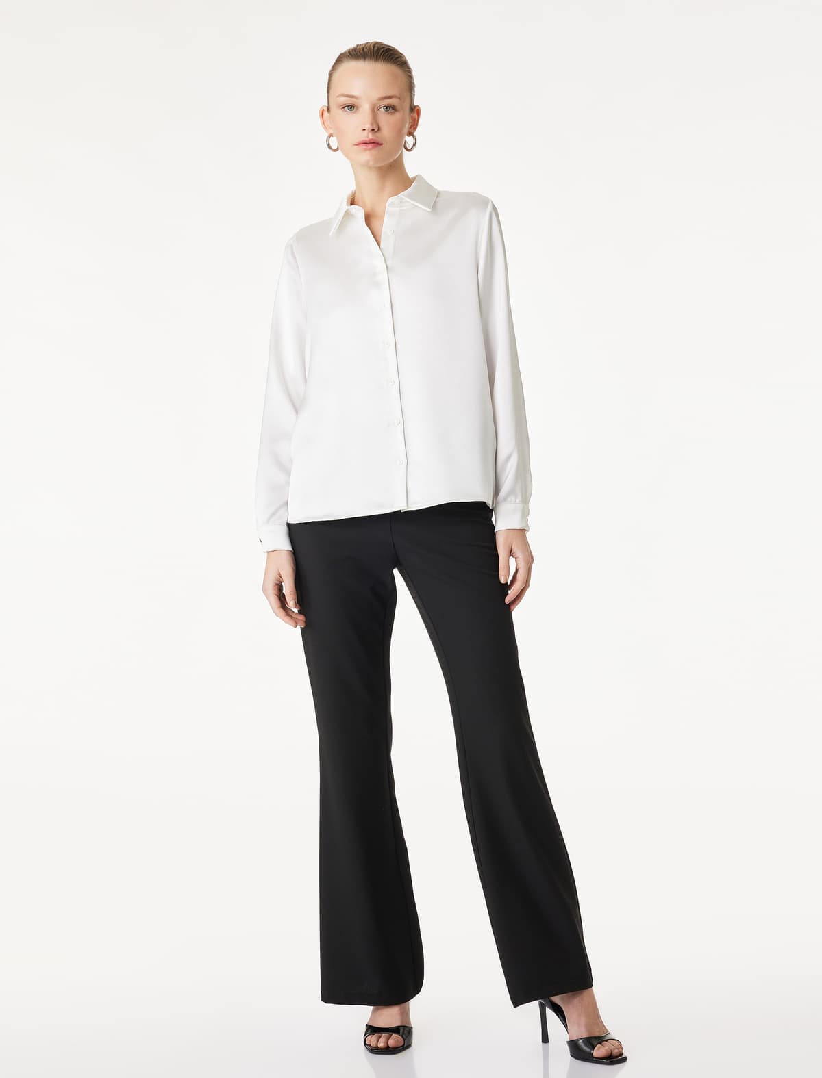 Slim fit Flare Paçalı Parça Şalvar