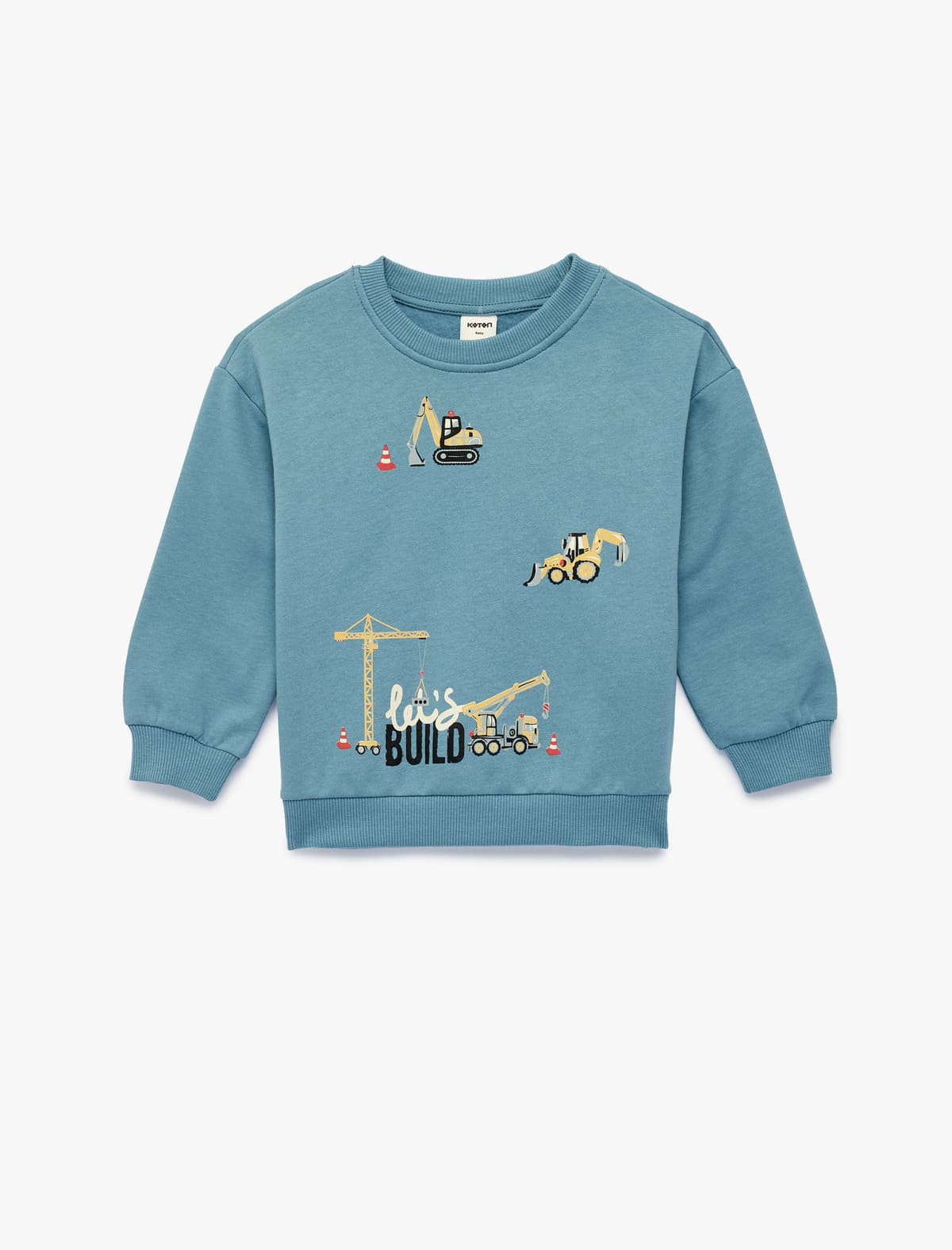 Uzunqollu Dəyirmi yaxalı Qızılı Qızıl Böyük Boy Sweatshirt