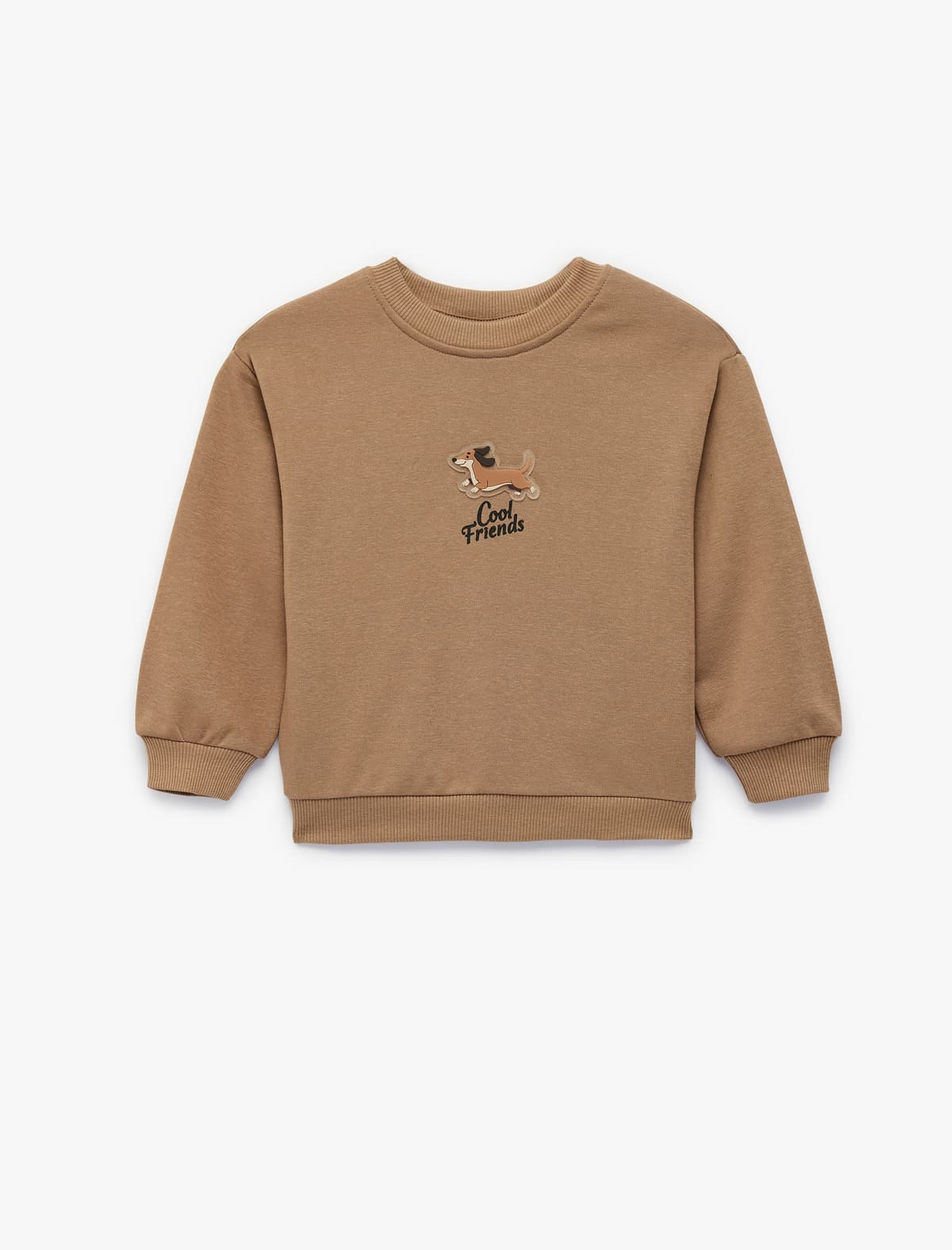 İt Çaplı Uzunqol Ekip Boyunlu Sweatshirt