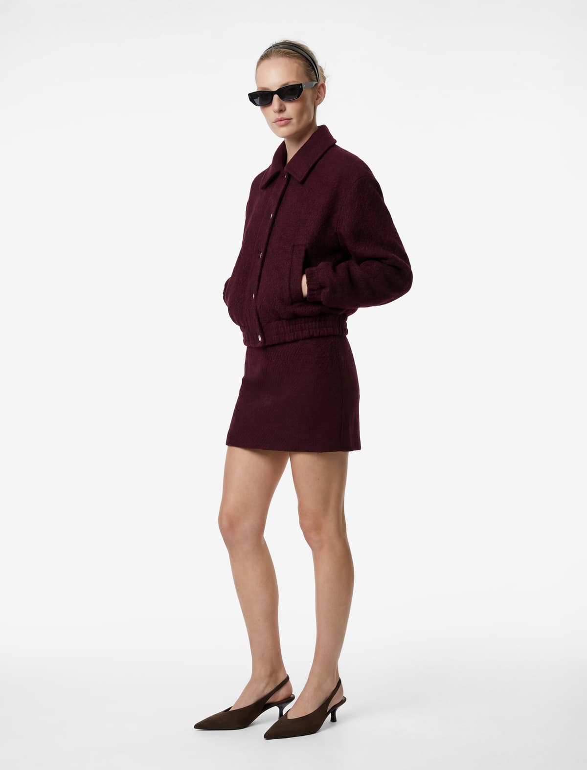 Slim fit A-Line Mini Tüvit Etek
