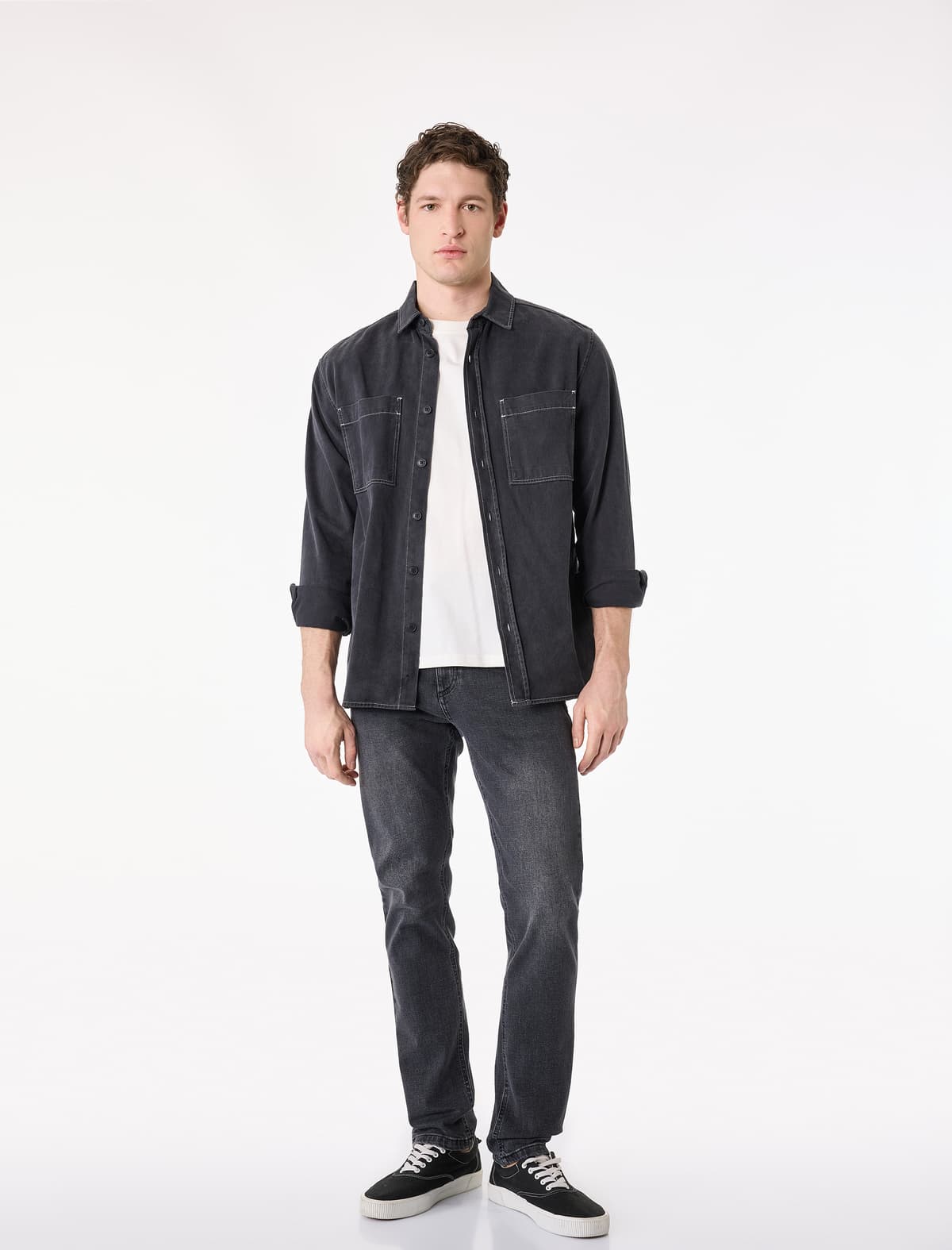 Normal Bel Pambıq 5 Cib Slim fit Jean Şalvar - Brad Jean