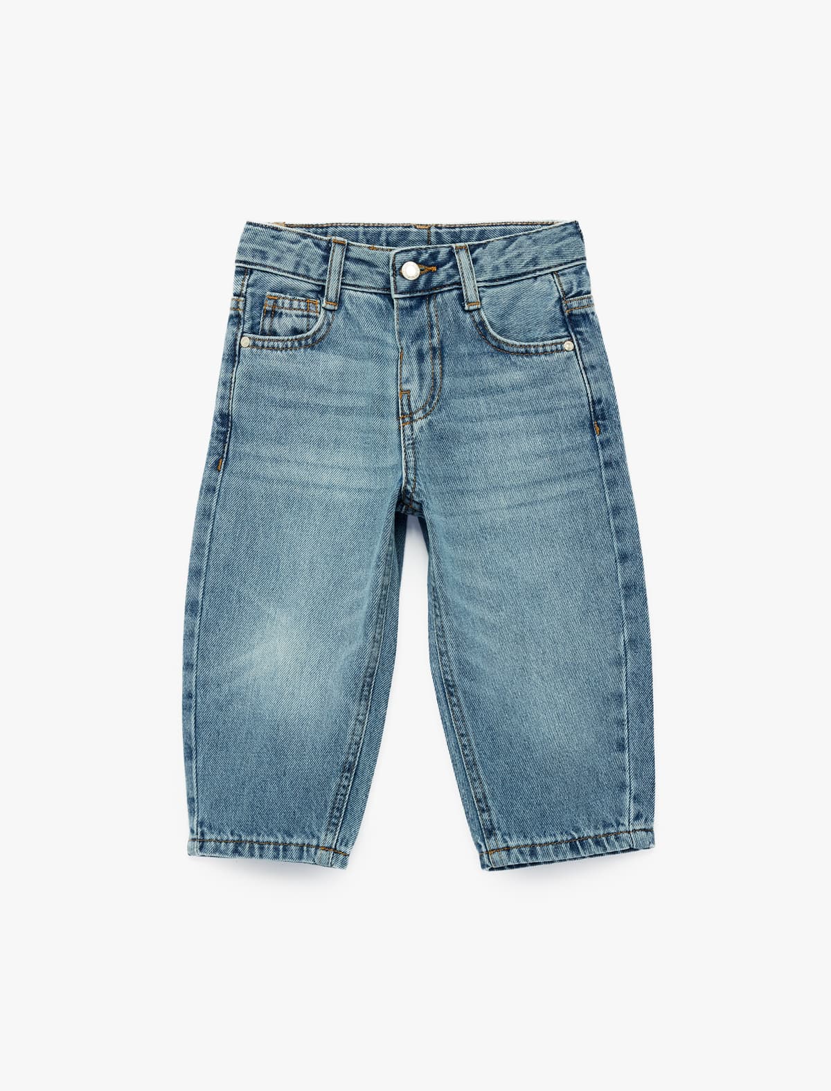 Pambıq böyük ölçülü denim şalvar