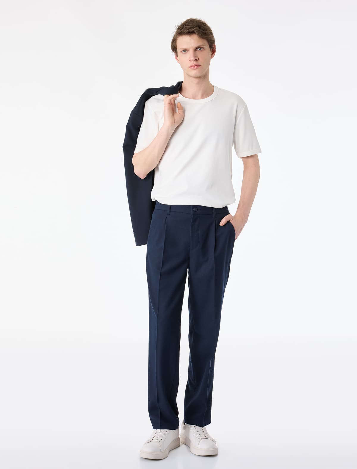 Qısaqol Boru Pambıq Toxumlu Qısa Yaxalı Slim fit Tişört