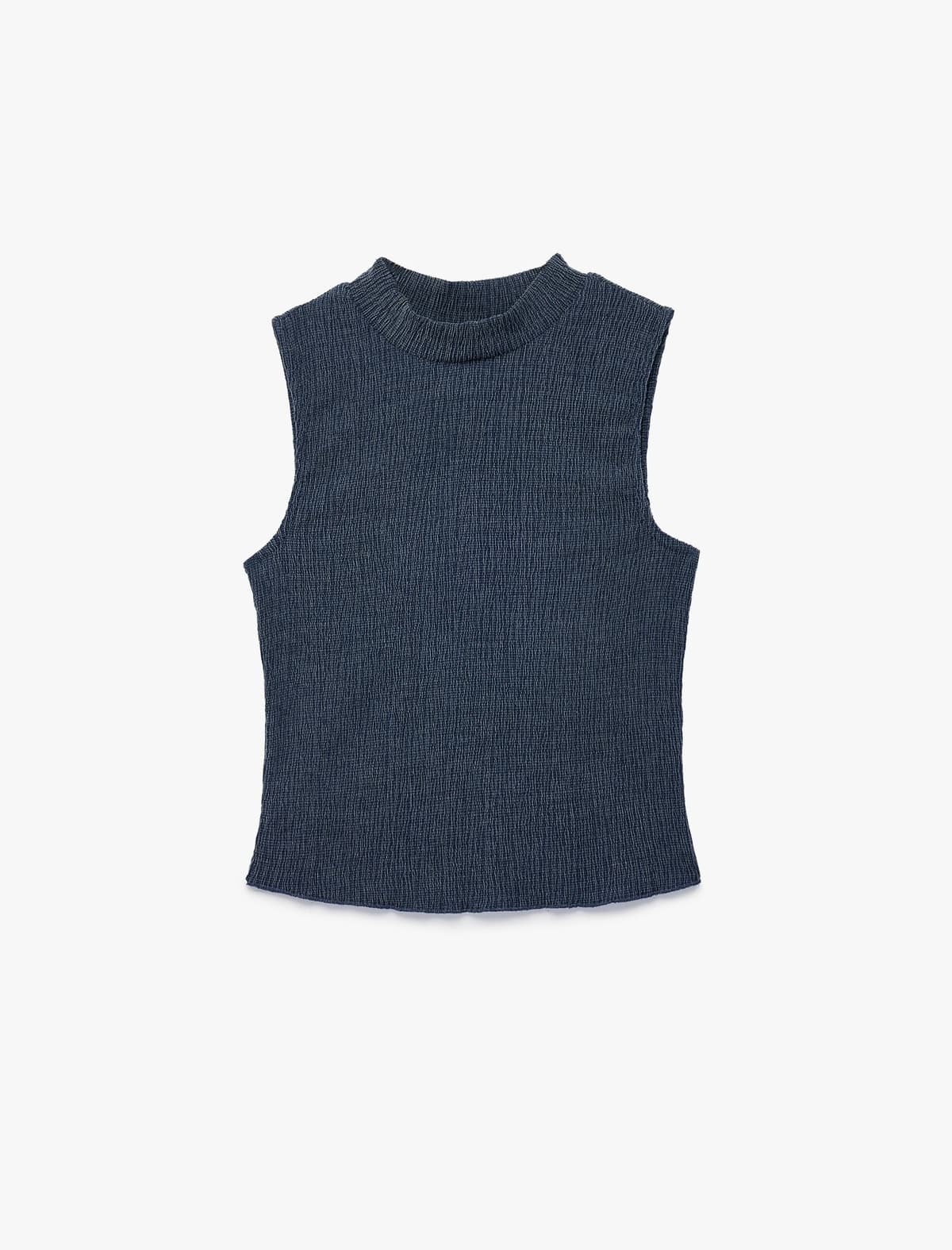 Dəyirmi yaxa Slim fit Qolsuz Bluza