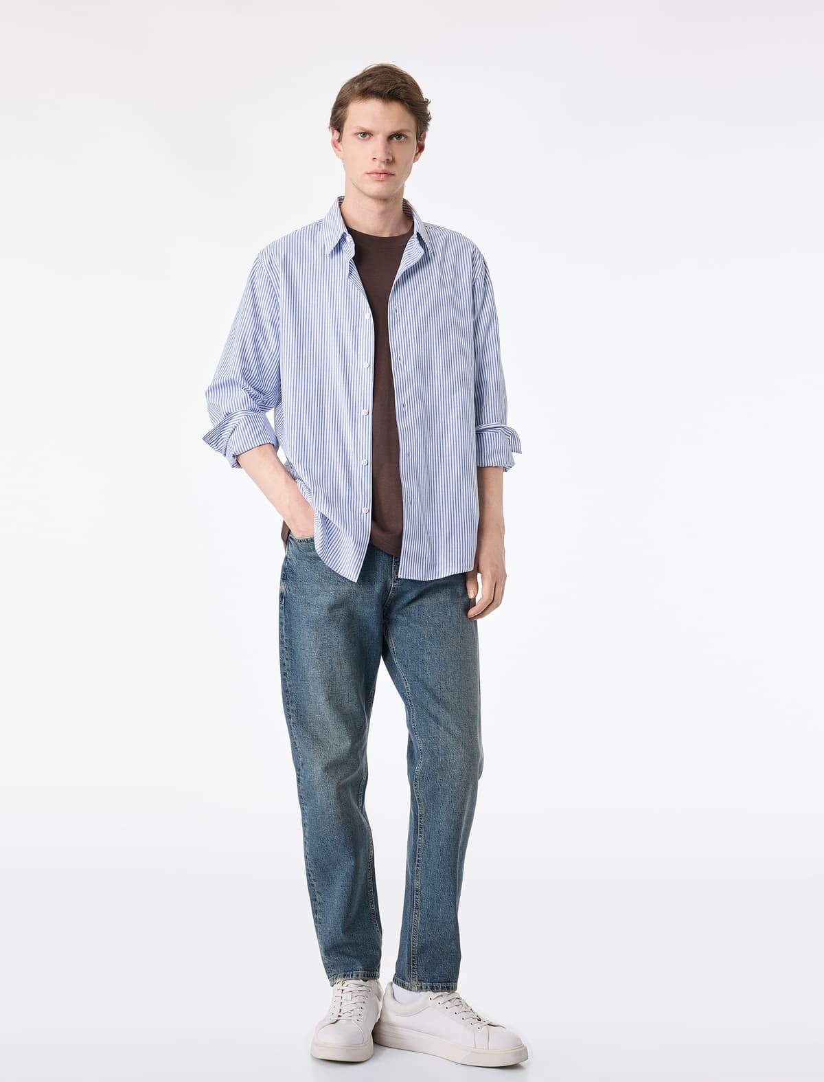 Pambıq Regular fit Cib Konik Cin Şalvar - Joe Jean