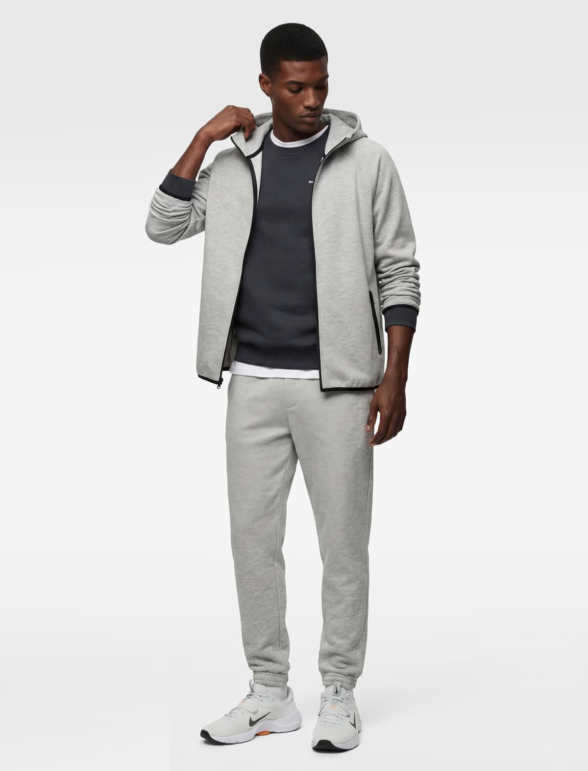 Elastik Paçalı Skuba Cib Krujeva Bel Jogger İdman Sweatpants