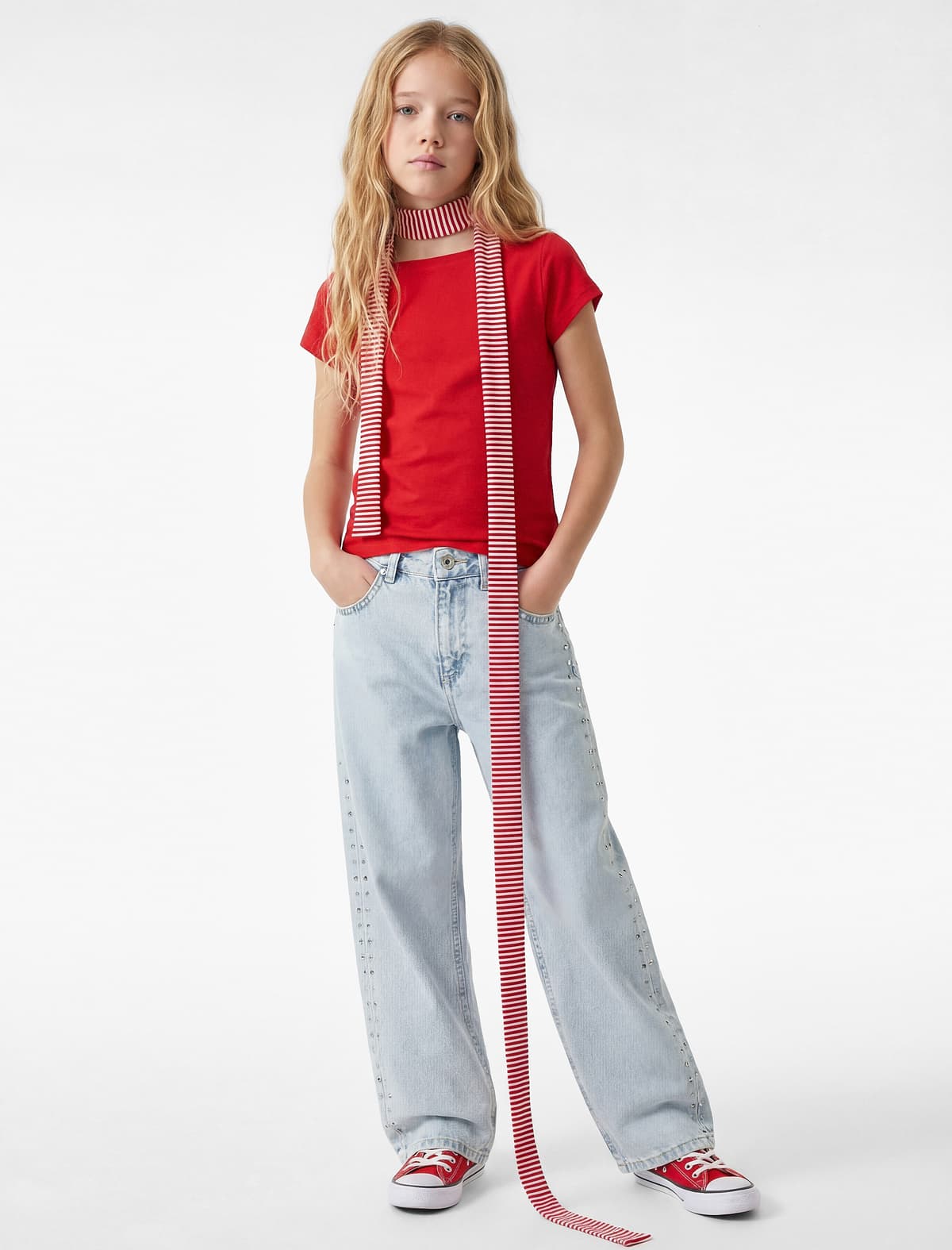 Asimmetrik Açıq Çiyinli Qısaqol Modal T-shirt