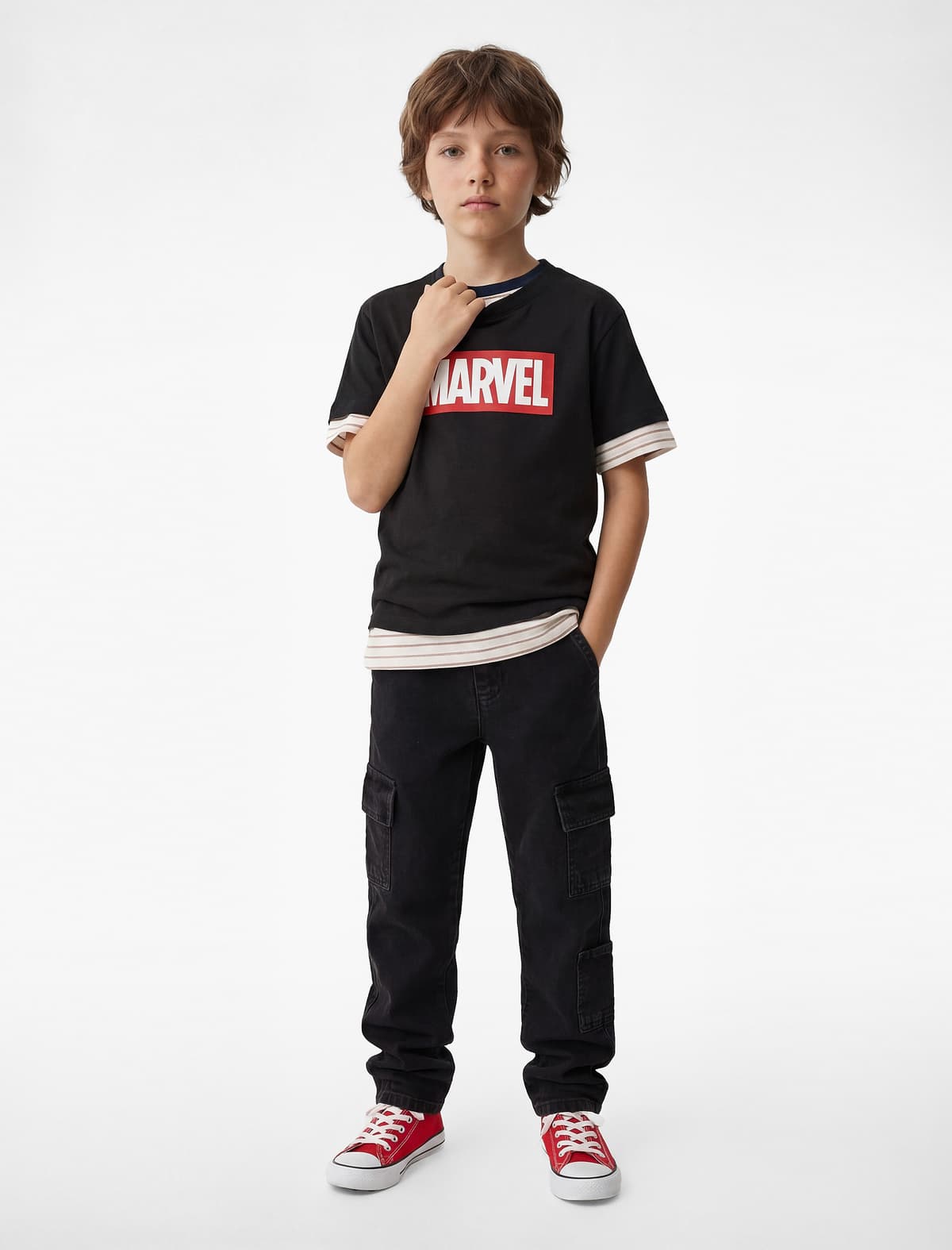 Marvel Çaplı Qısaqol Dəyirmi yaxa Pambıq Lisenziyalı Tişört
