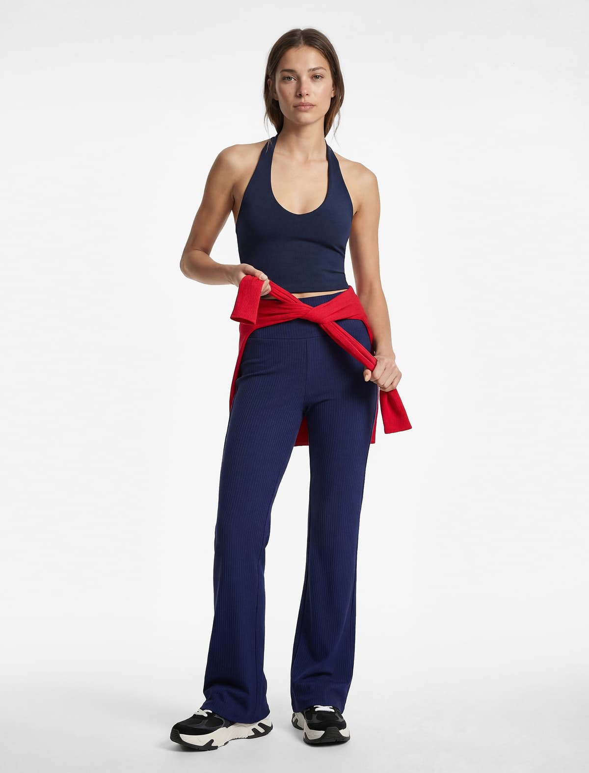Slim Fit Kaplamalı Kilitli Yaxalı İdman Atleti