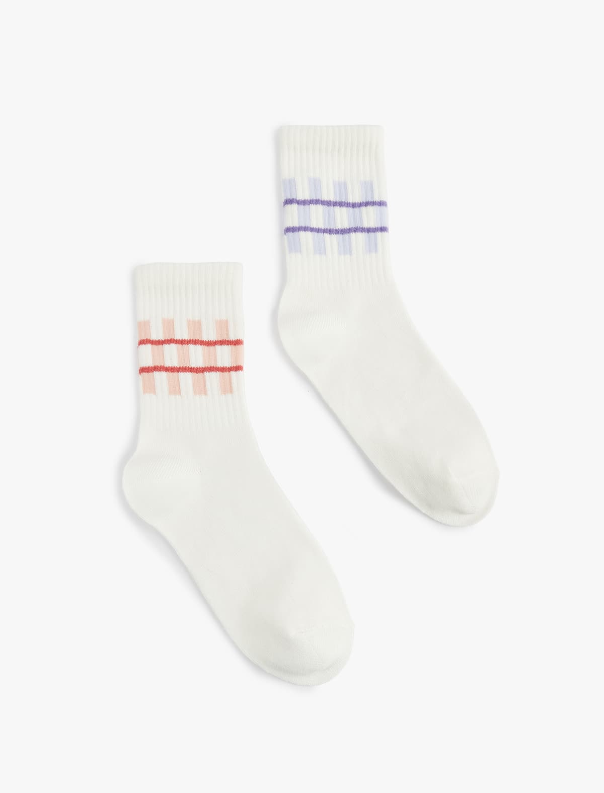 2 Paket Zolaqlı Corablar