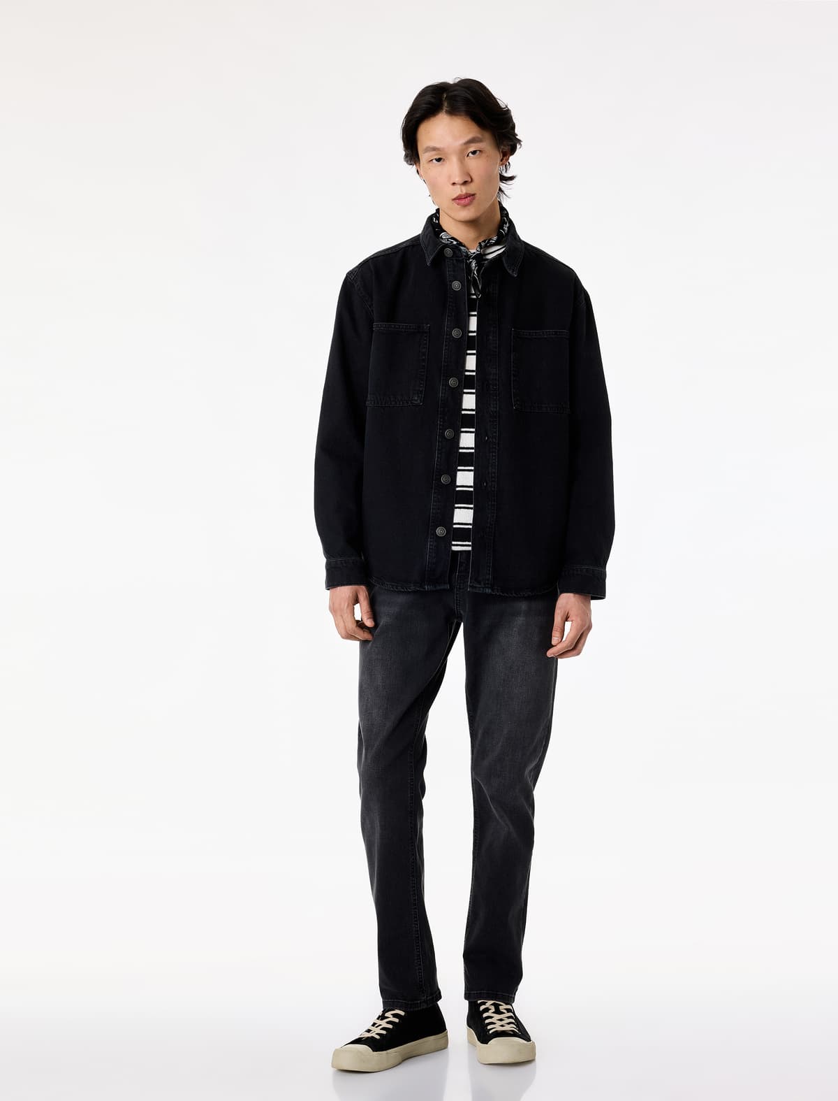 Pambıq Normal Bel Slim Fit Jean Şalvar - Brad Jean