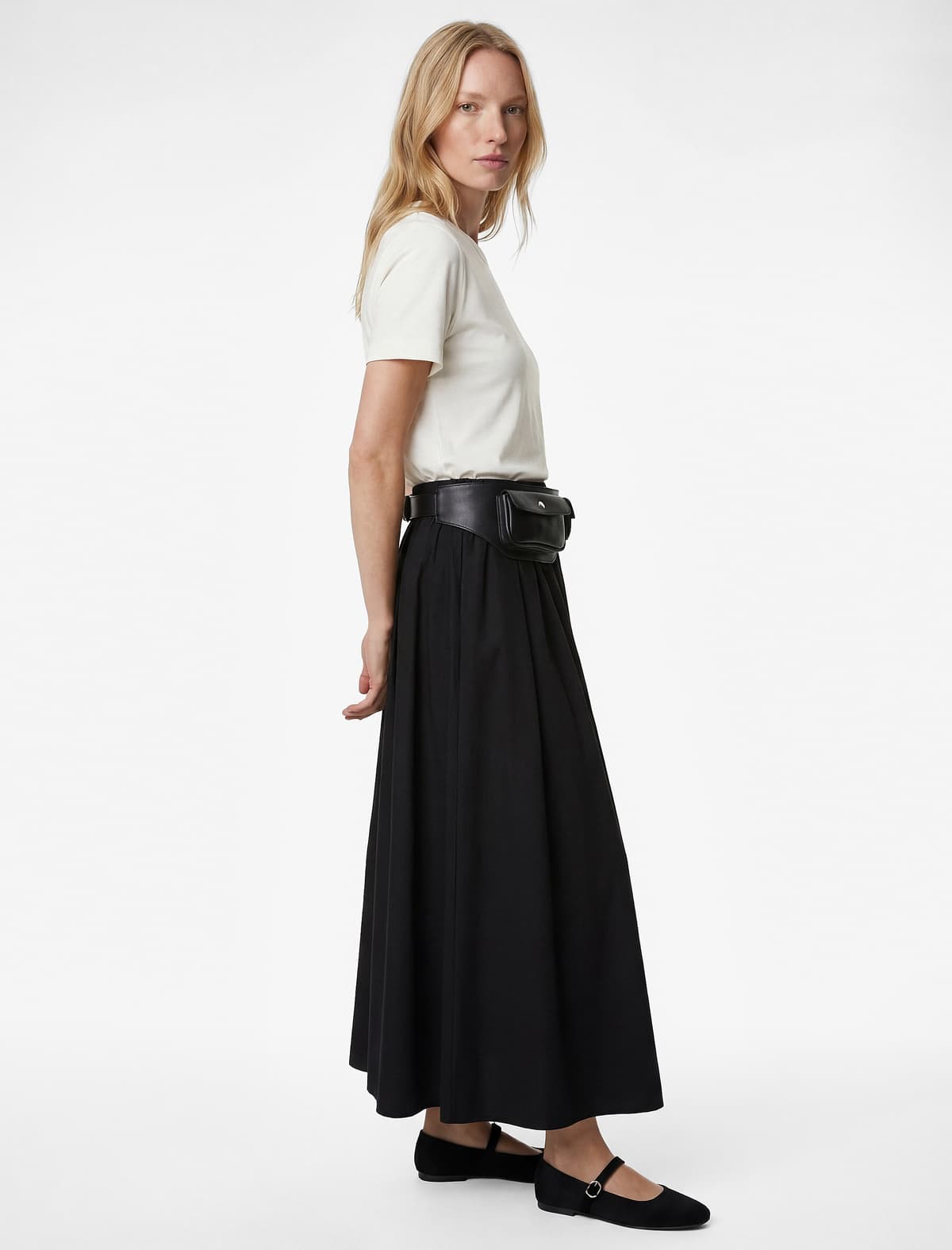 Slim fit Qısaqol Yaxa Yaxa Modal Tişört