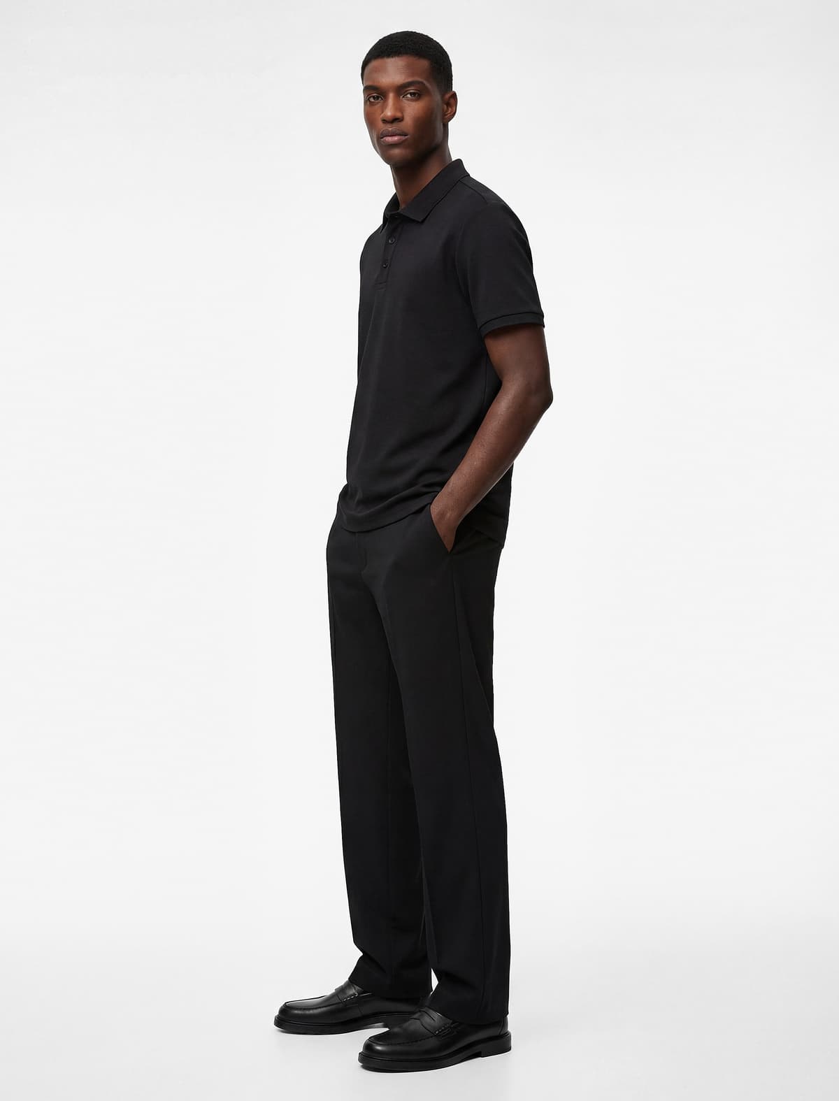 Qısaqol Düyməli Polo Yaxa Slim fit Tişört