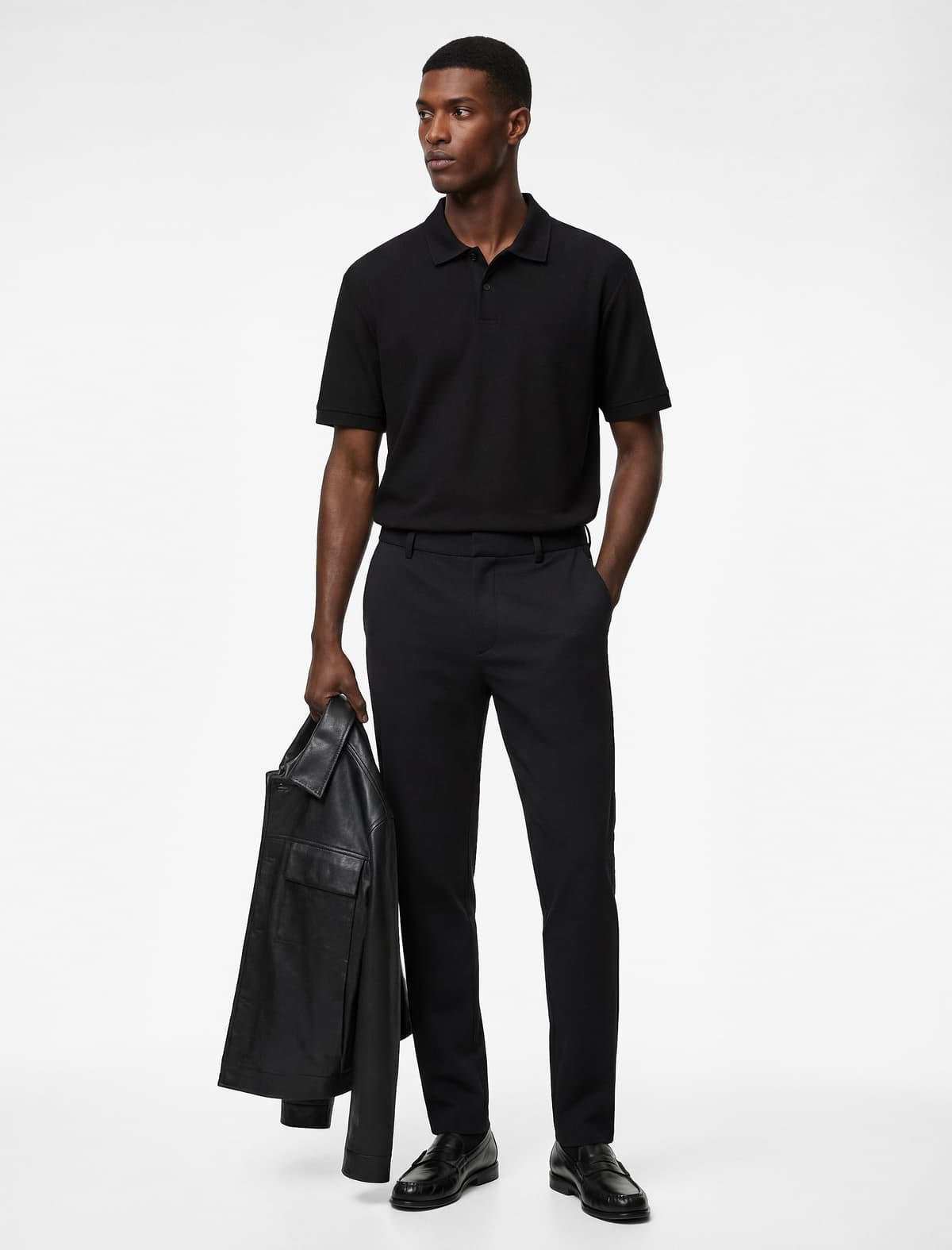 Pambıq Normal fit Qısaqol Düyməli Polo Yaxalı tişört
