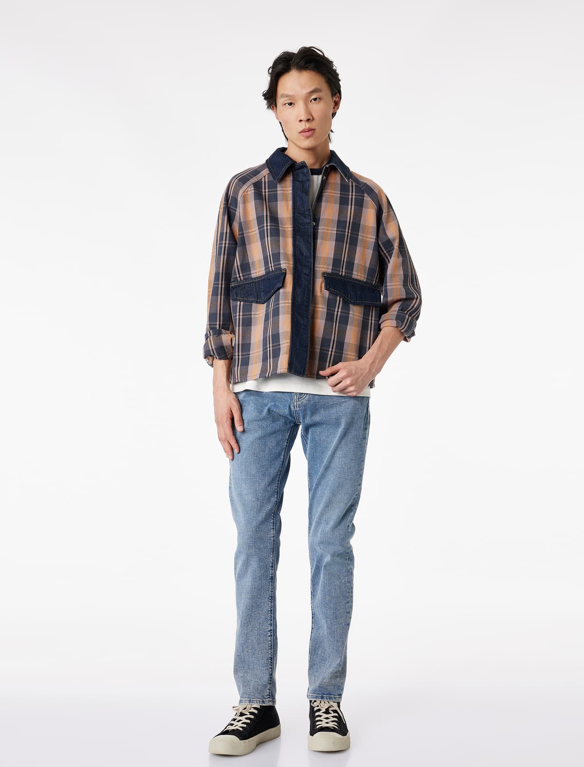 Pambıq Normal Bel Slim Fit Jean Şalvar - Brad Jean