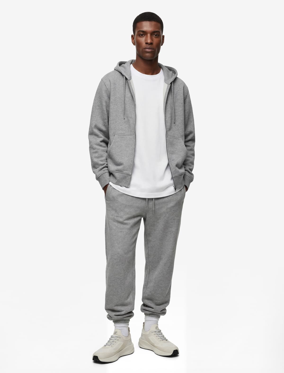 Rahat biçimli Cibli Bel Geniş Paçalı İdman Sweatpants