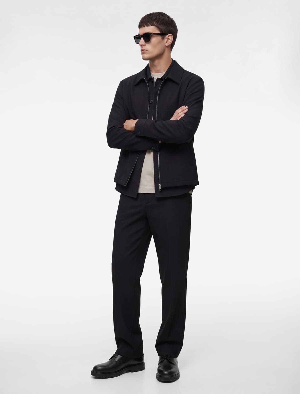 Slim Fit Viskoz Qarışıqlı Cib Düyməli Chino Şalvar