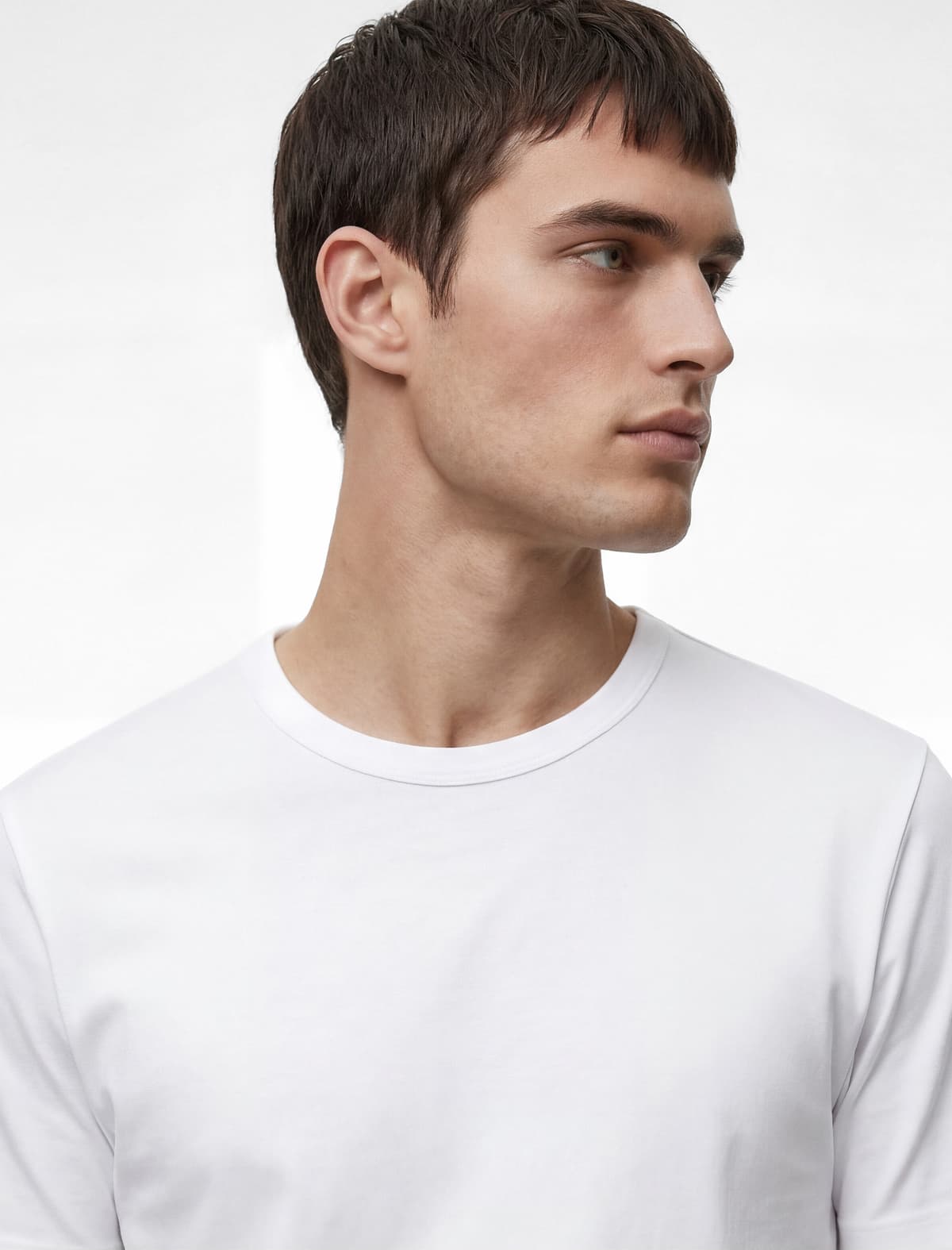 Regular Fit Qısaqol Yaka Yaka Əsas Pambıq Köynək