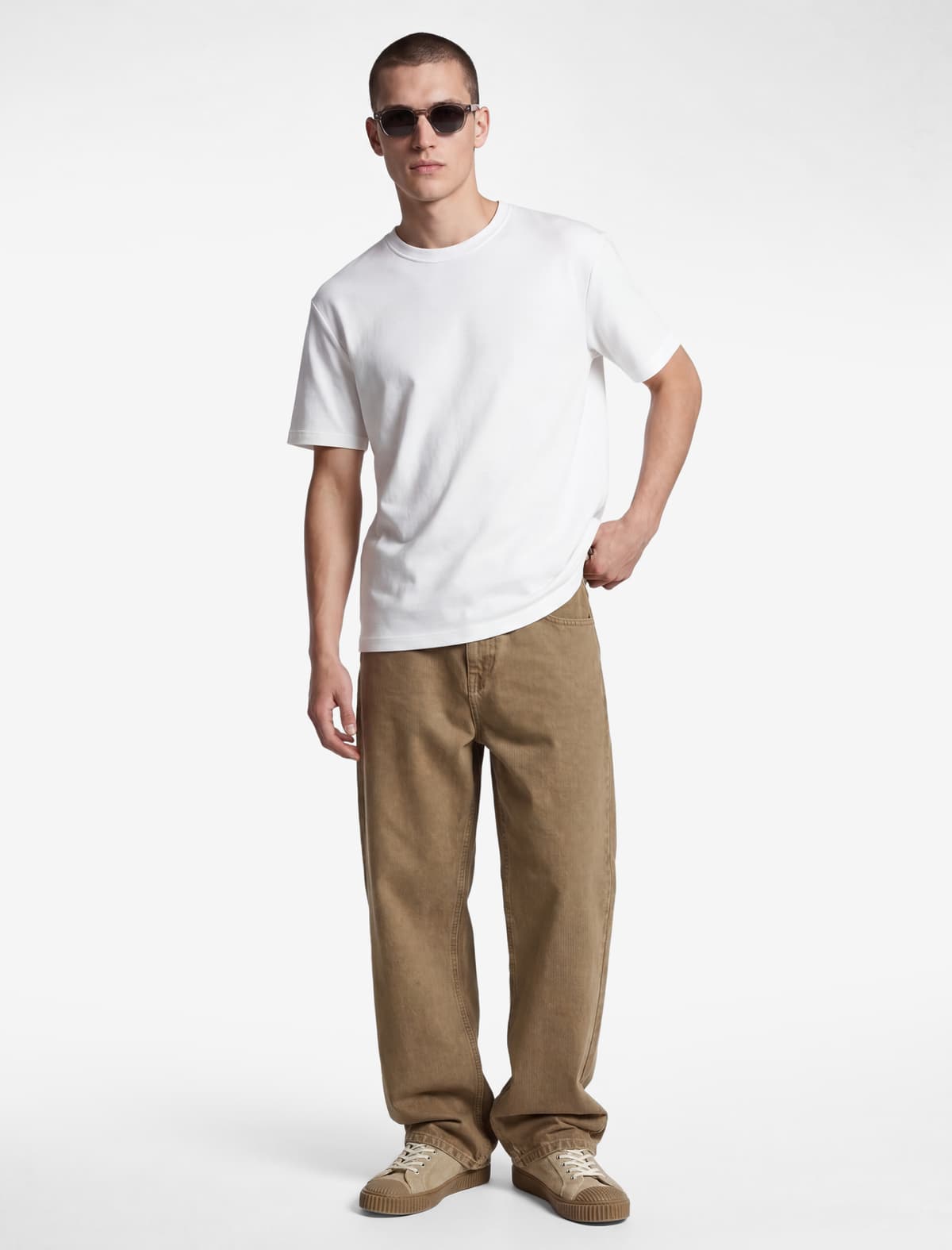 Qısaqol Yakalı Pambıq Slim Fit köynək