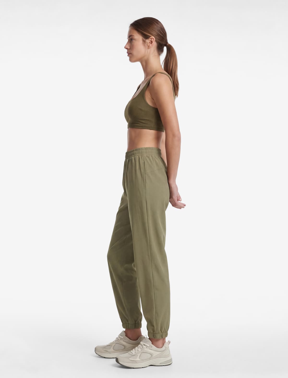 Normal Bel Rahat biçimli İdman Jogger Sweatpants