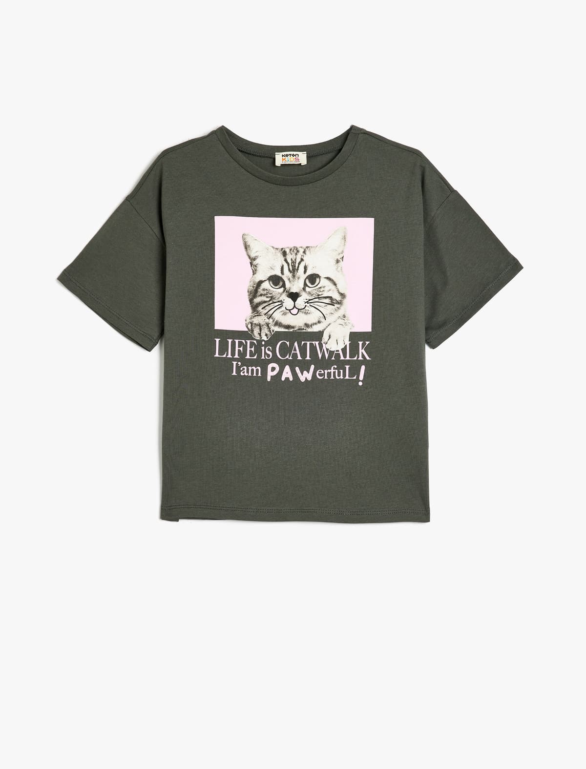 Pambıqdan Qısaqol Yakalı Çaplı T-shirt
