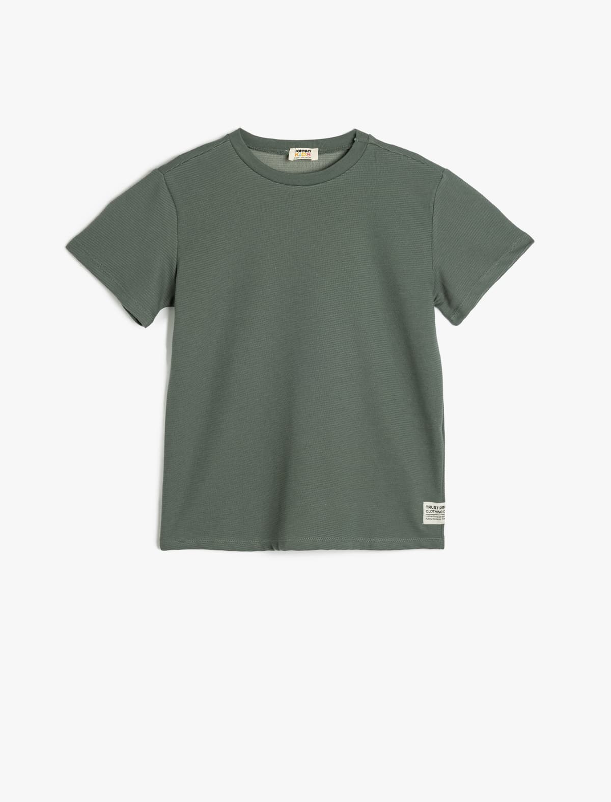 Pambıqdan Qısaqol Yaxalı Böyük Boy Basic T-shirt