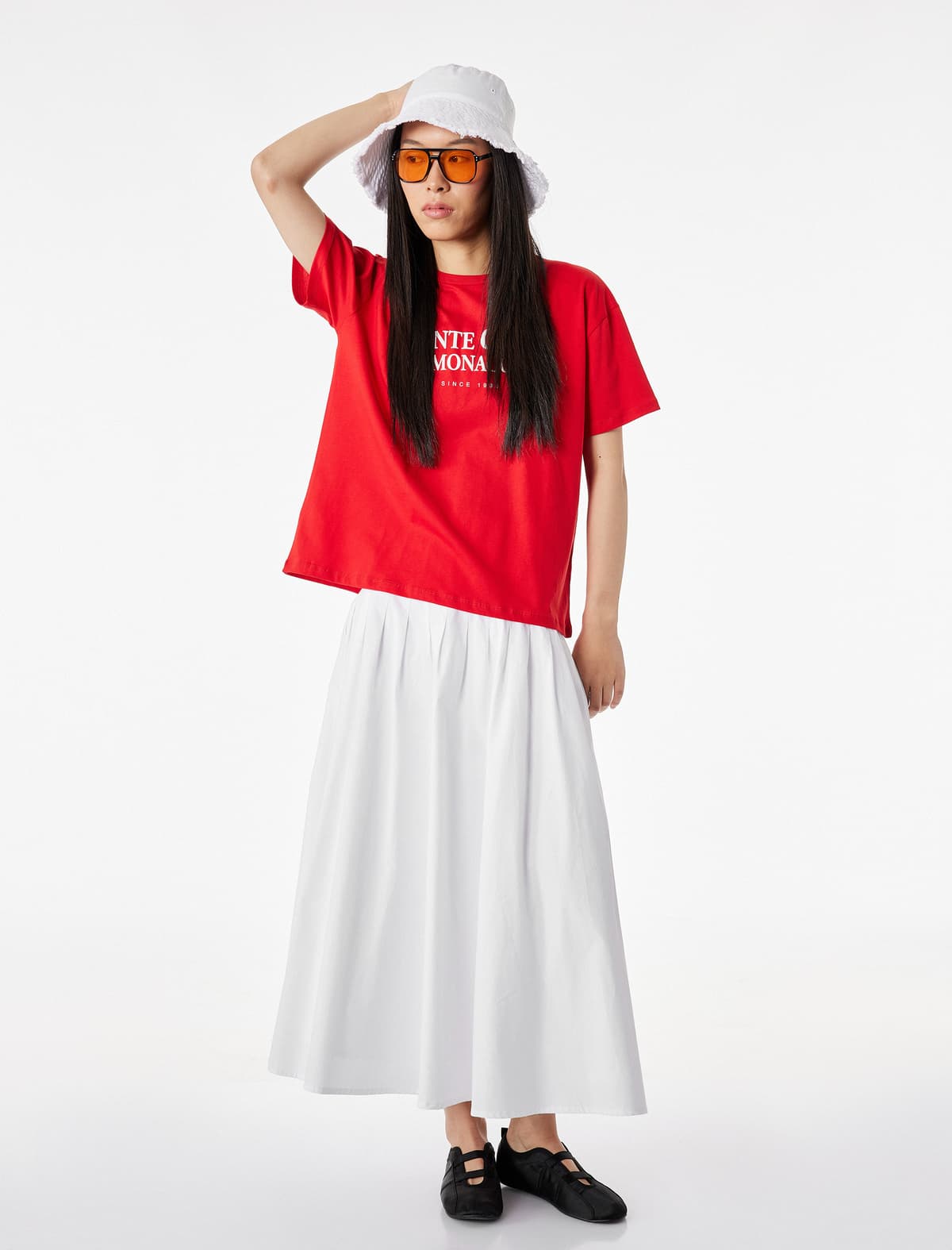 Rahat Fit Crew Yaka Qısaqol Çaplı Pambıq Köynək