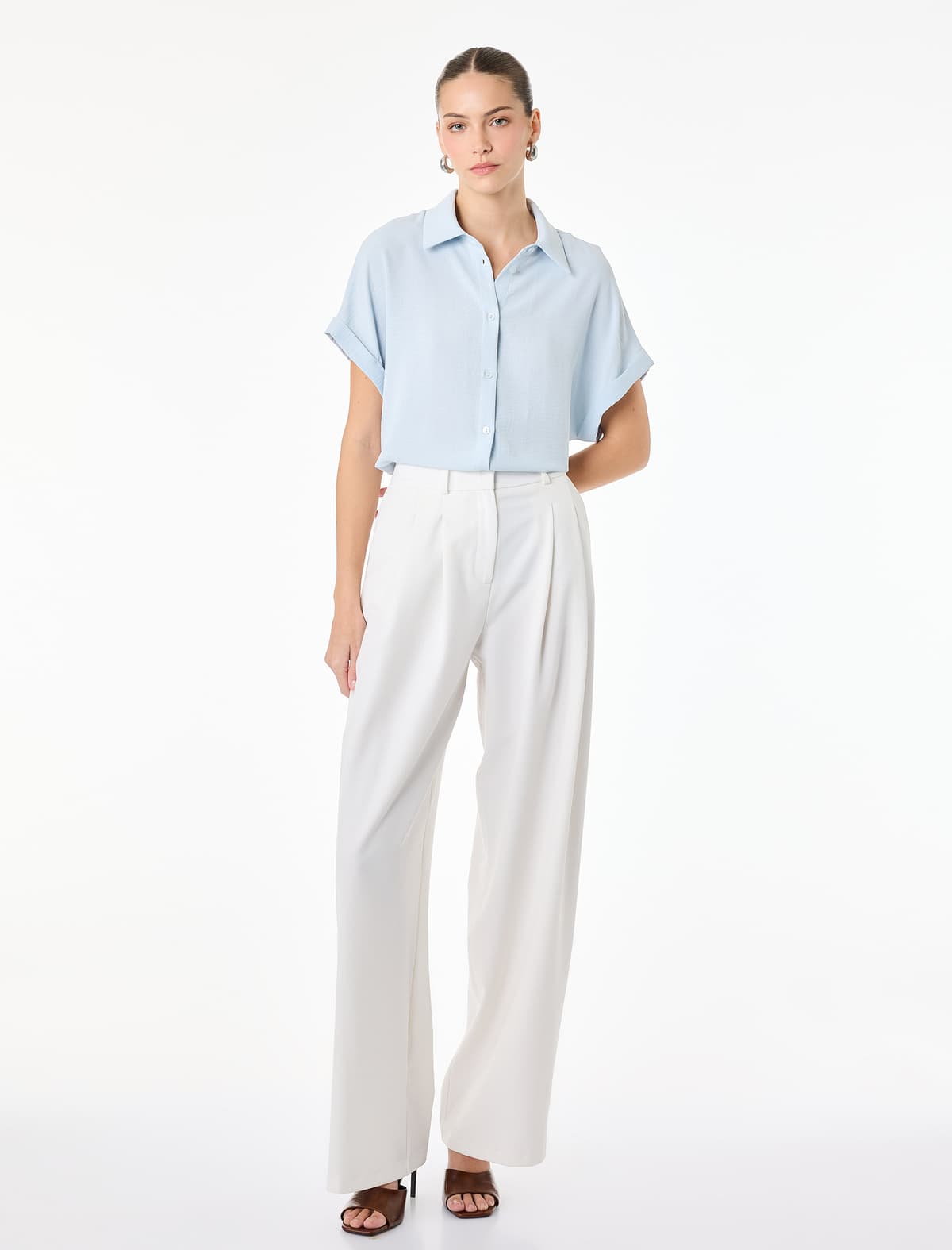 Aerobin Fabric Qısaqol Oversize Tişört