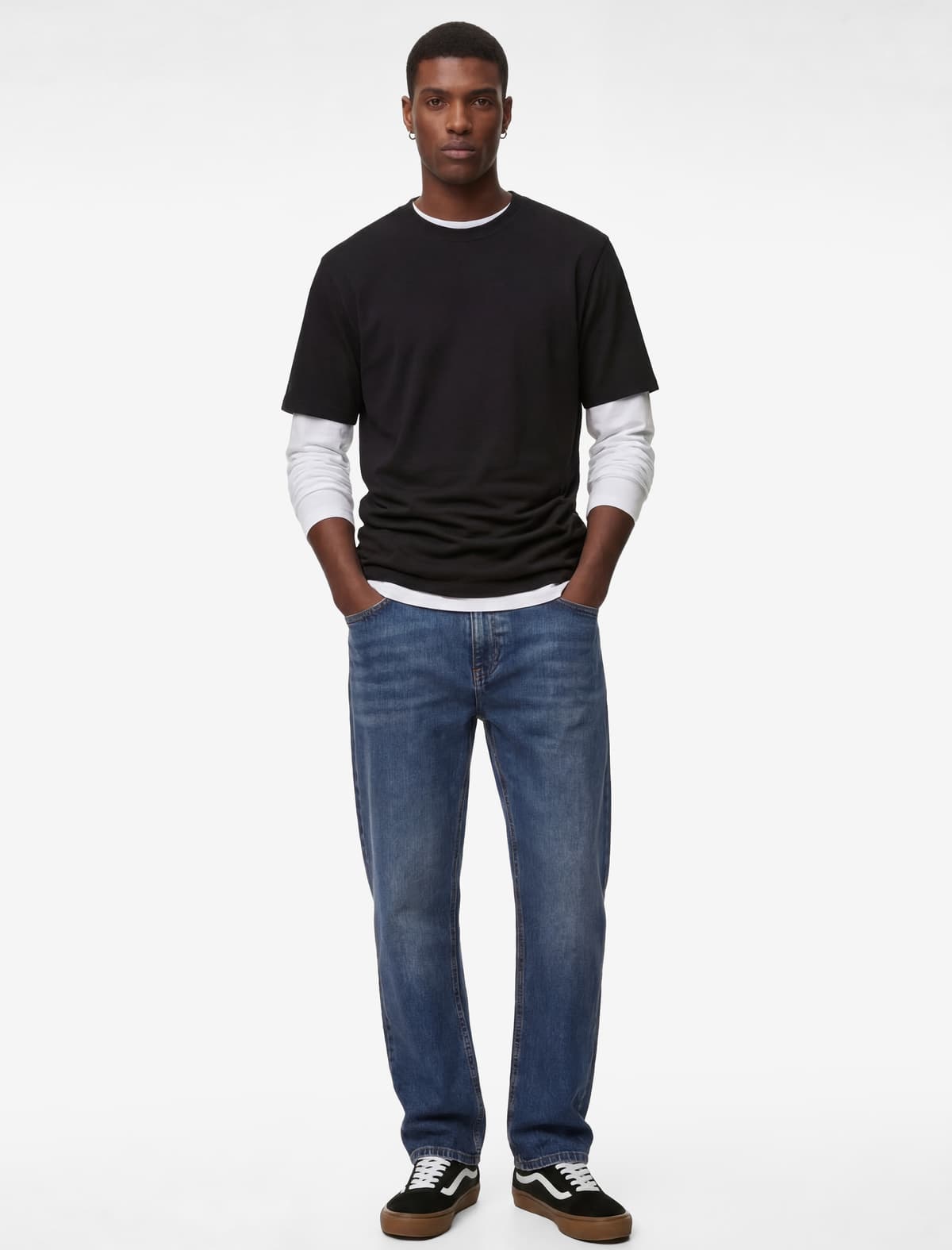 Normal fit Dəyirmi yaxa Pambıq Basic Qısaqol tişört