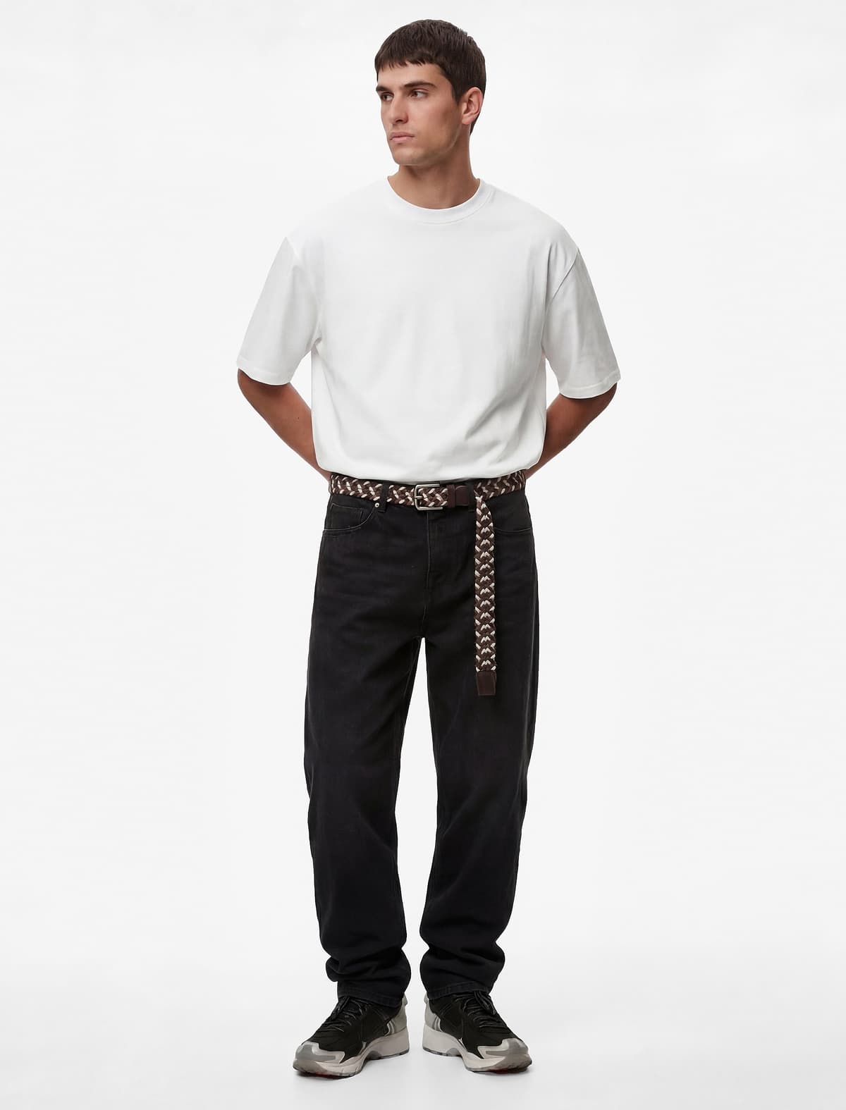 Regular Fit Qısaqol Ekipaj Yaka Pambıq Basic Tişört