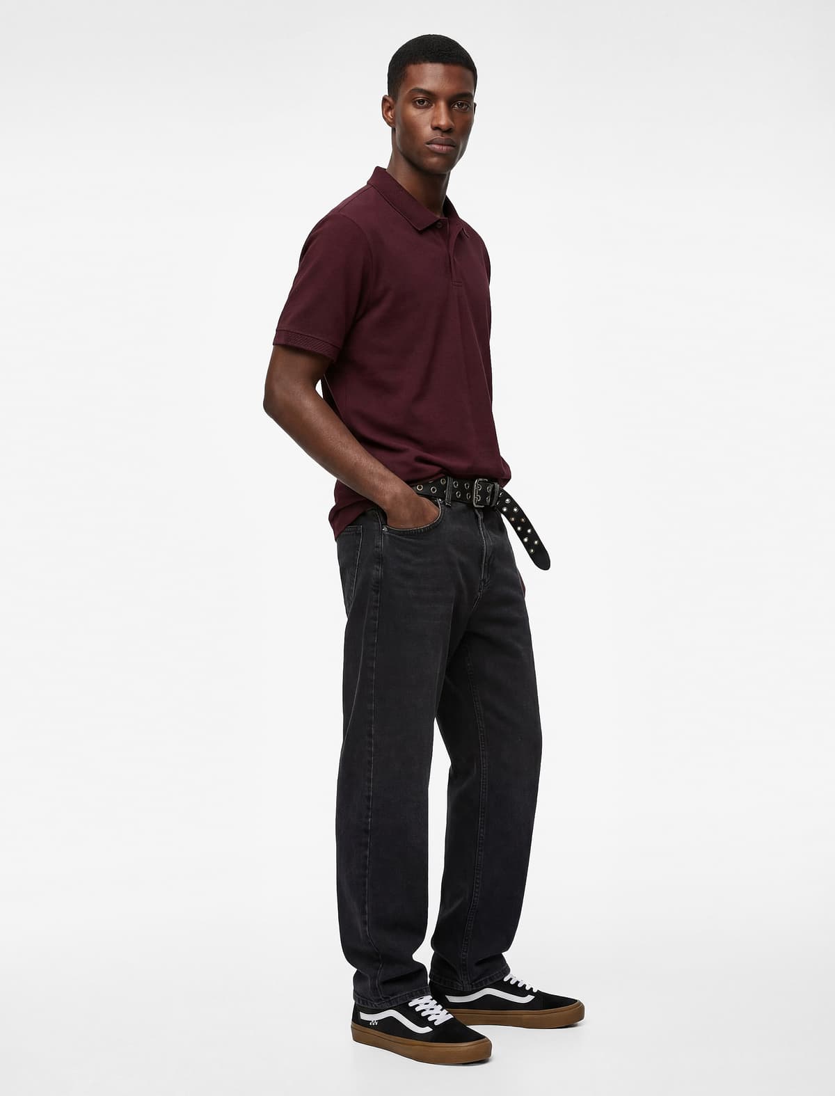 Pambıq Qısaqol Pike Parça Düyməli Polo Yaka Slim Fit köynək