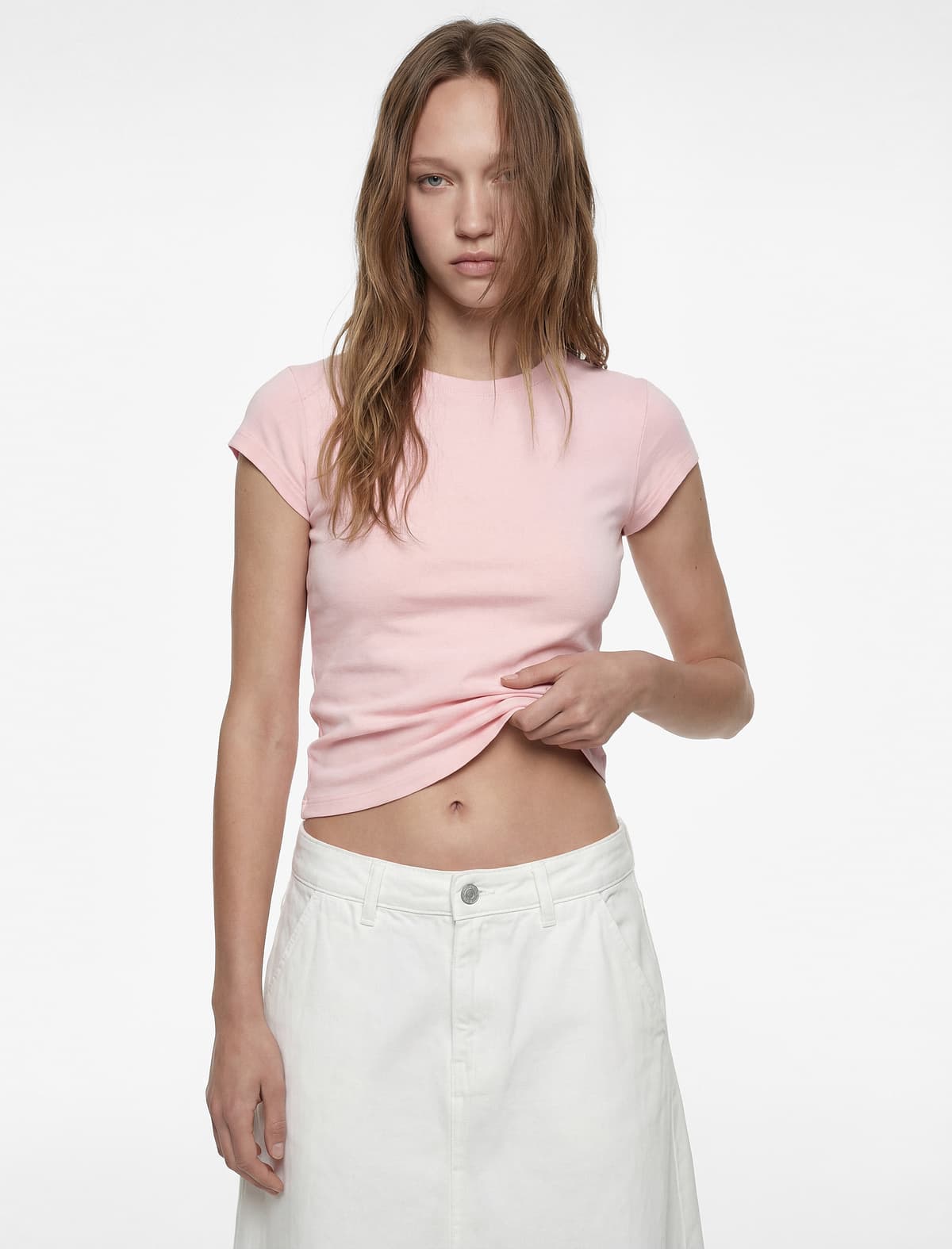 Slim fit Qısaqol Yaxalı Pambıq Tişört