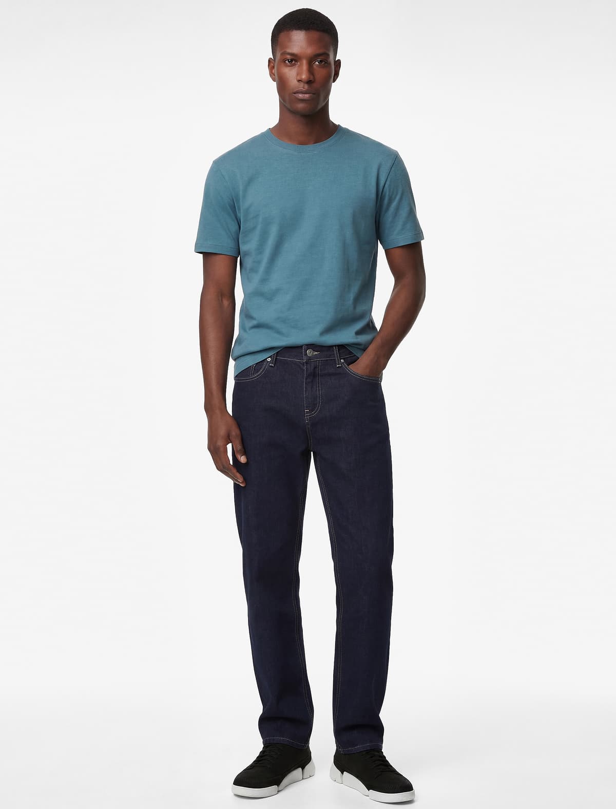 Normal Bel Pambıq Konik Fit Cibli Jean Şalvar - Joe Jean