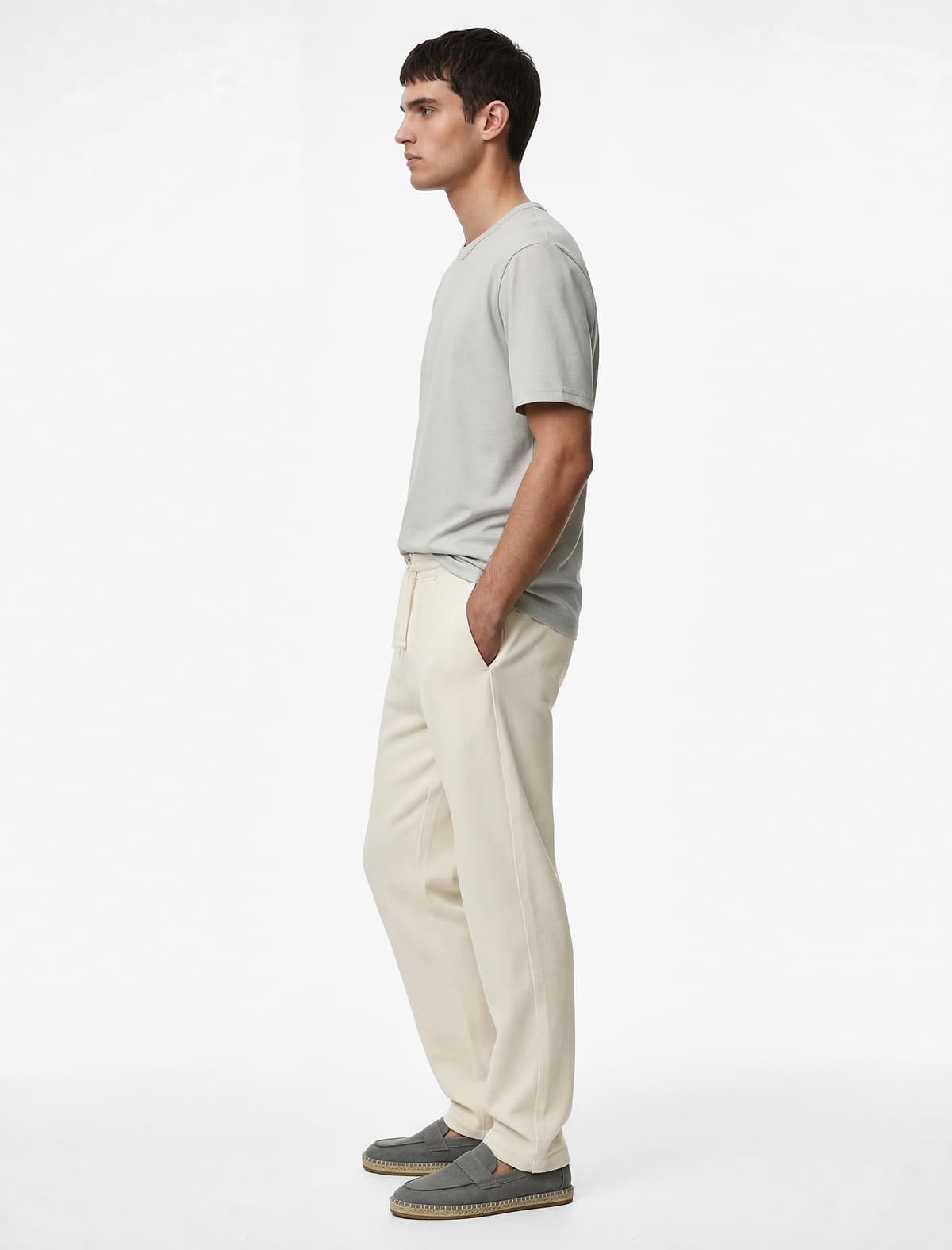 Qısaqol Pambıq Yakalı Basic Slim Fit köynək