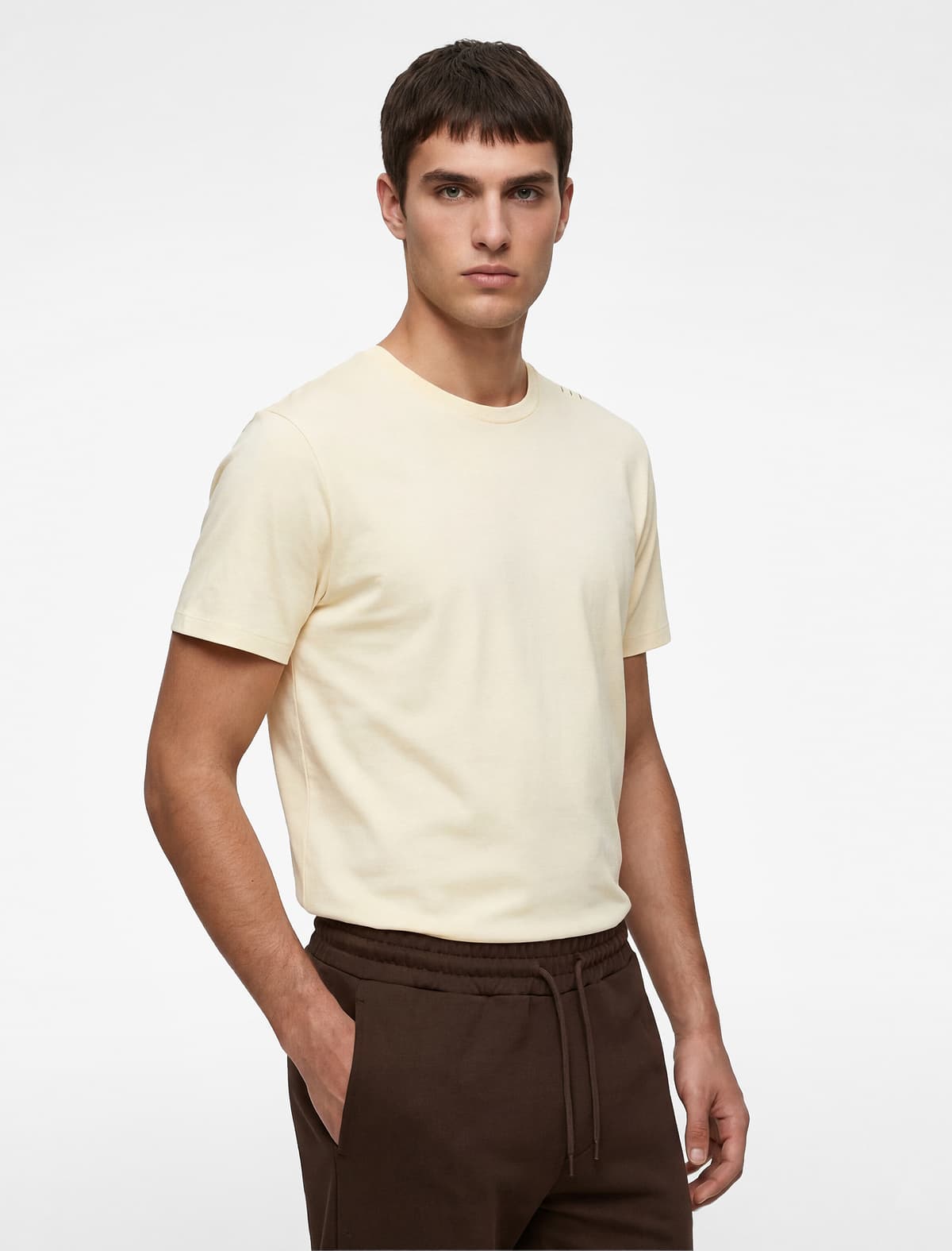 Normal fit Çap Detaylı Qısaqol Yaxalı İdman Tişörti