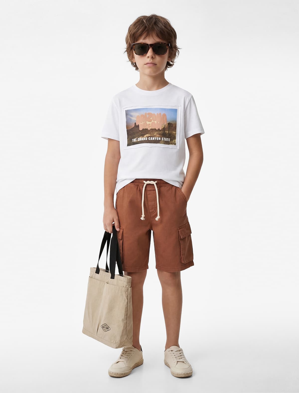 Cotton Crew Yaka Qısaqol Çaplı Tişört