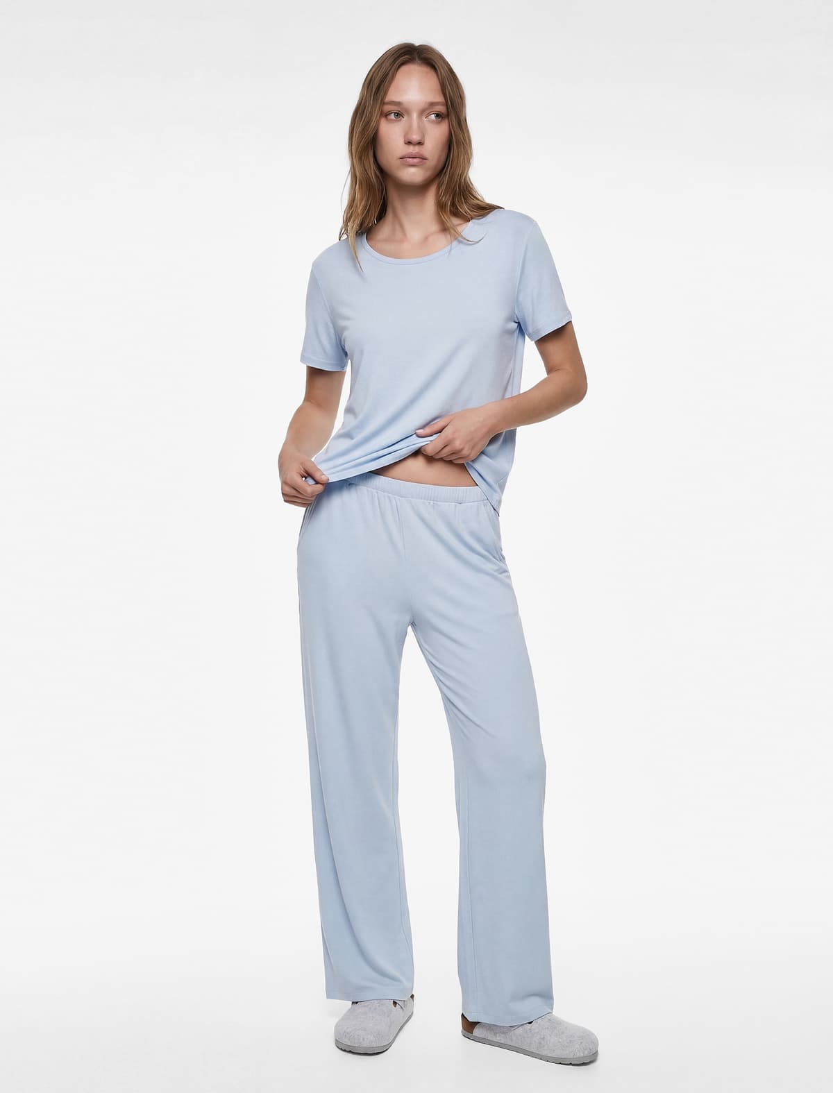 Elastik Bel Cib Viskoz Pijama Altı