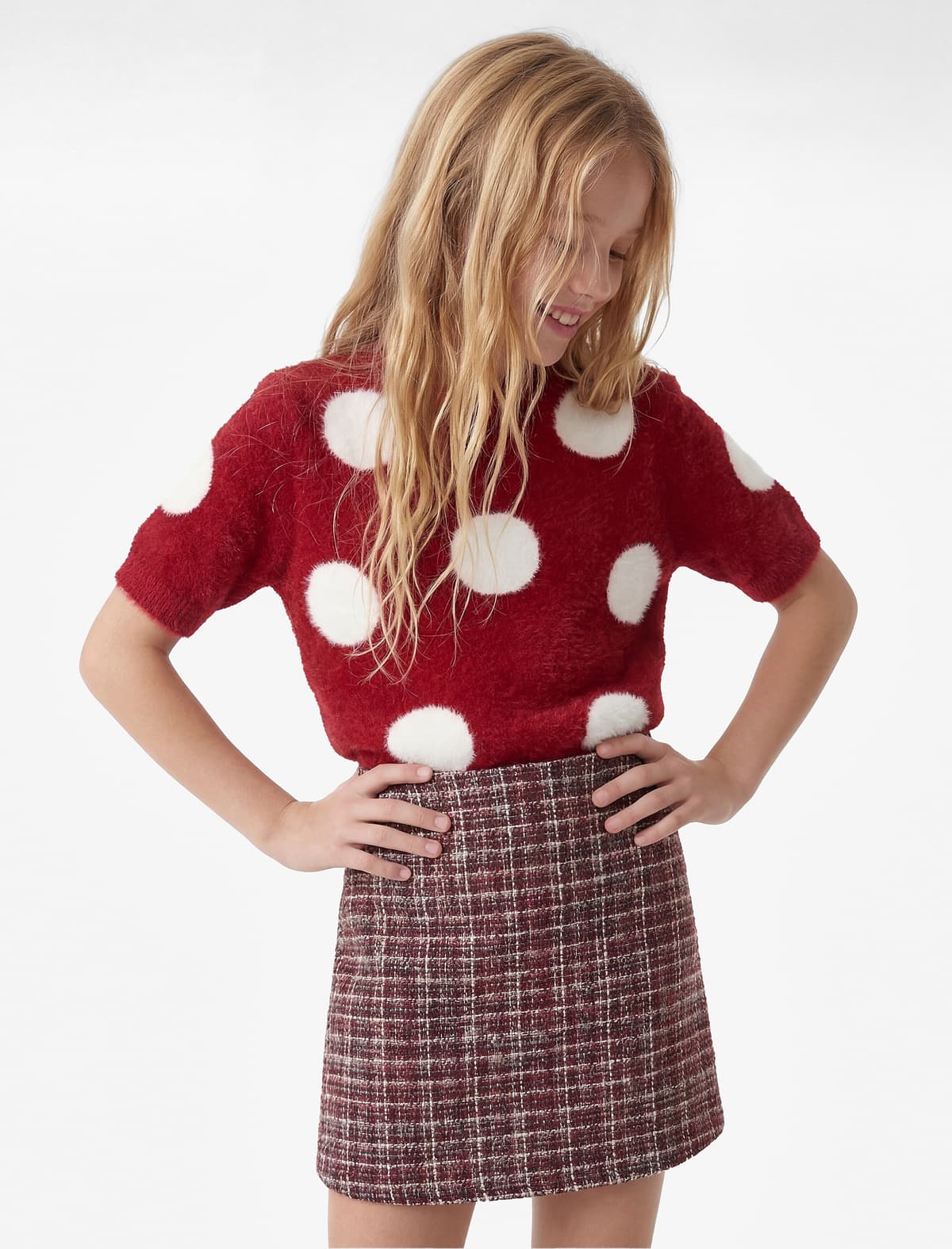 A-Xətli Plaid Tvid Etek