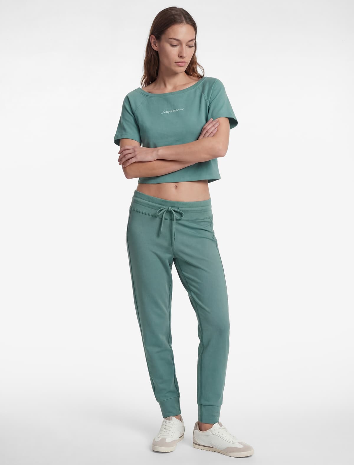 Yüksək Bel Slim fit Dantelli İdman Qalınlığı