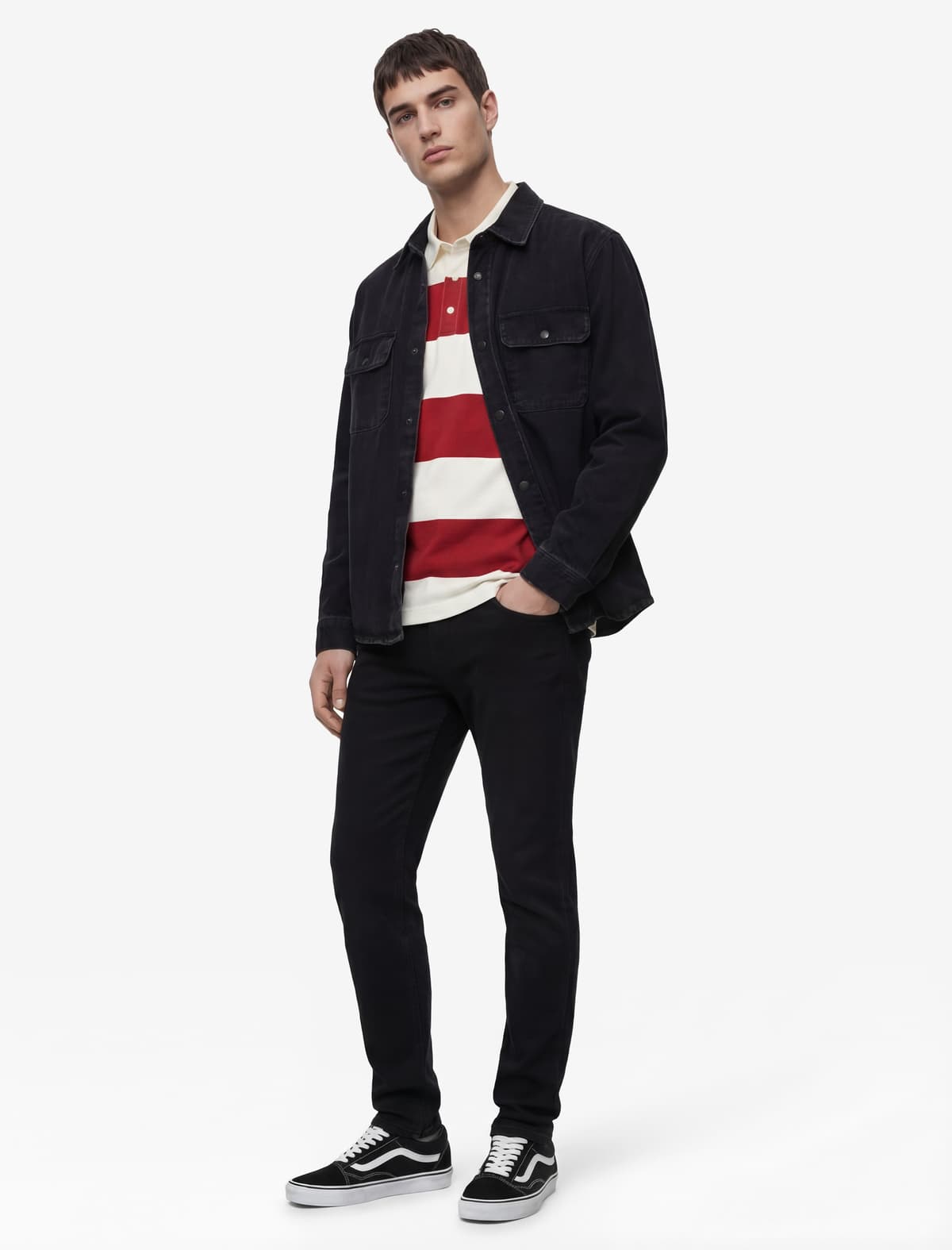 Normal Bel Cib Pambıq Slim Fit Jean Şalvar - Brad Jean