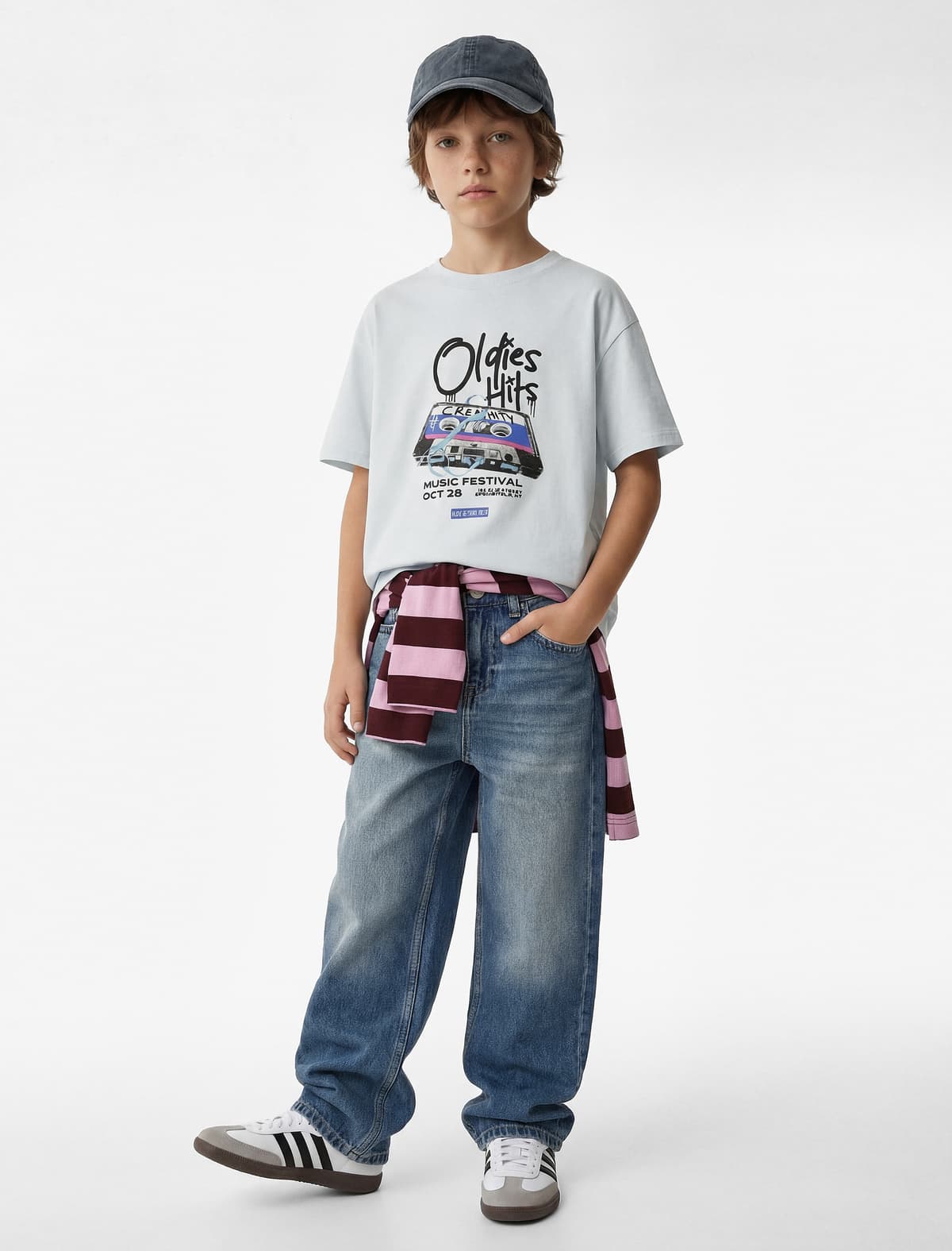 Pambıqdan Yaka Yakalı Qısaqol Böyük Boy T-shirt