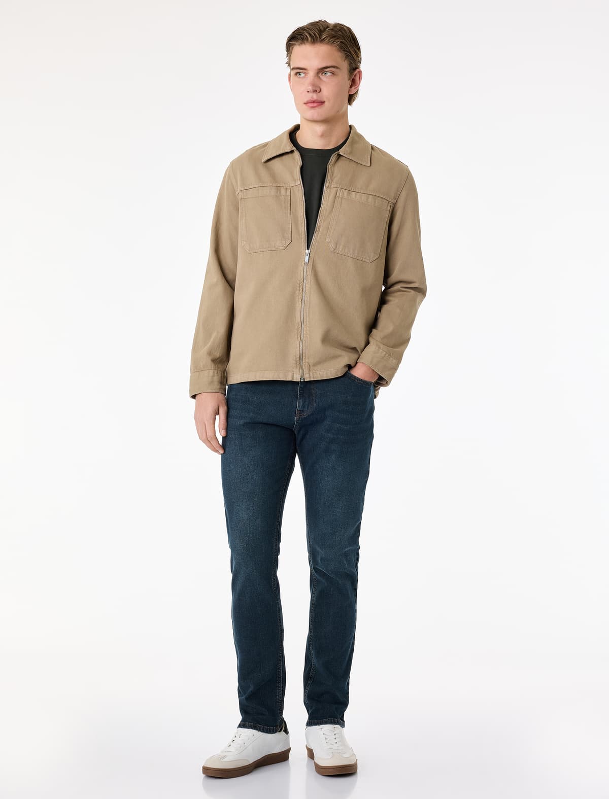 Normal Bel Pambıq Slim Fit Jean Şalvar - Brad Jean