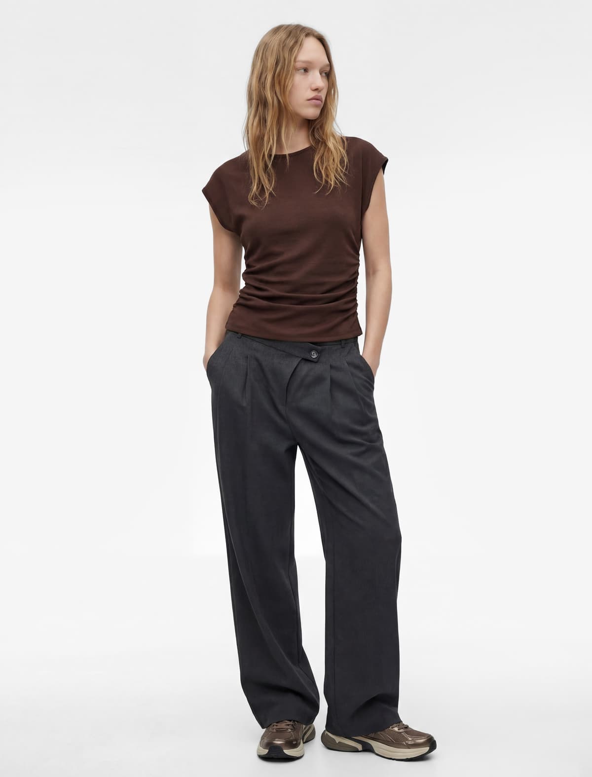 Slim fit Qısaqol Yaxa Yaxalı Tişört