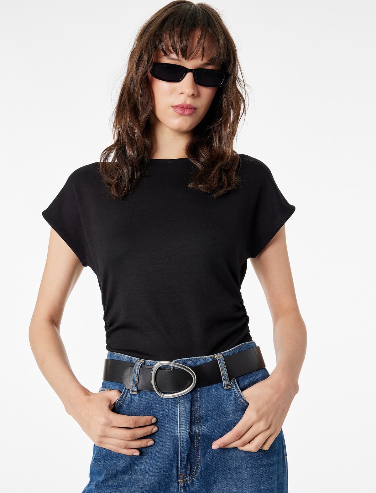 Slim fit Qısaqol Yaxa Yaxalı Tişört
