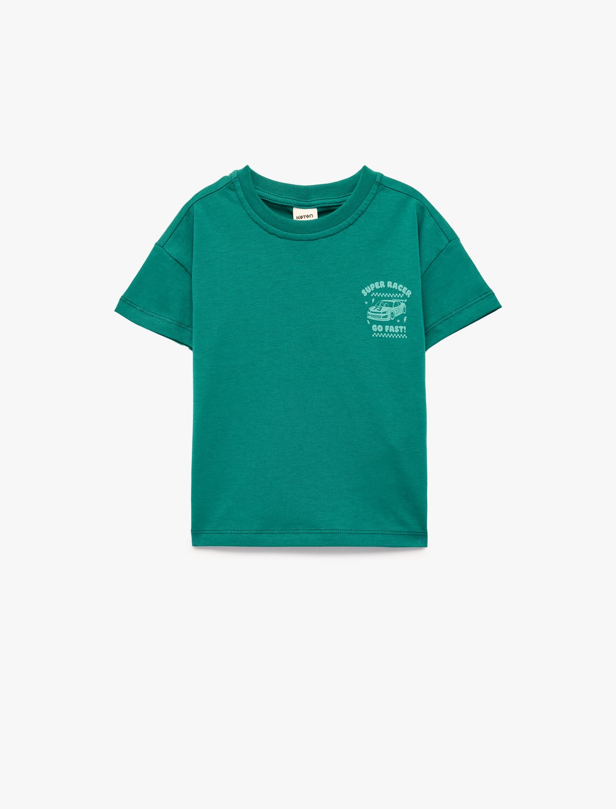Cotton Dəyirmi yaxa Qısaqol Çaplı Tişört